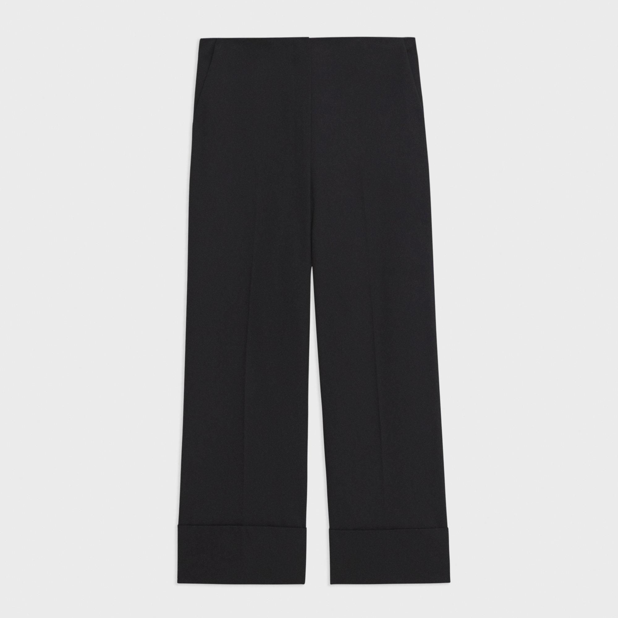 High-Waist Cuff Pant in Organic Cotton