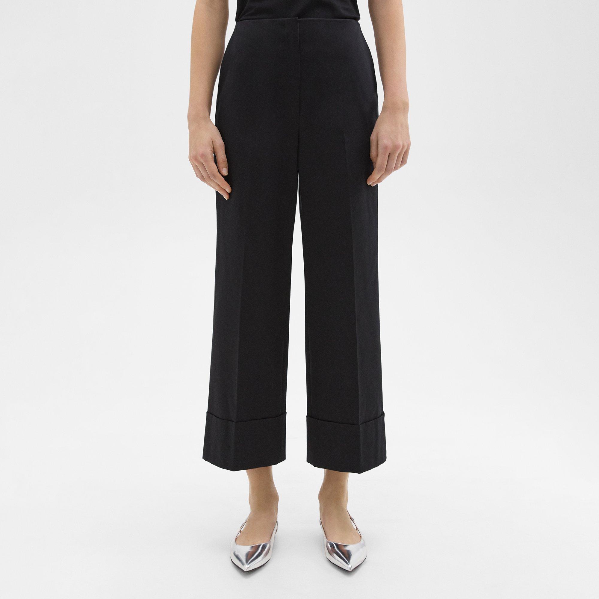 High-Waist Cuff Pant in Organic Cotton