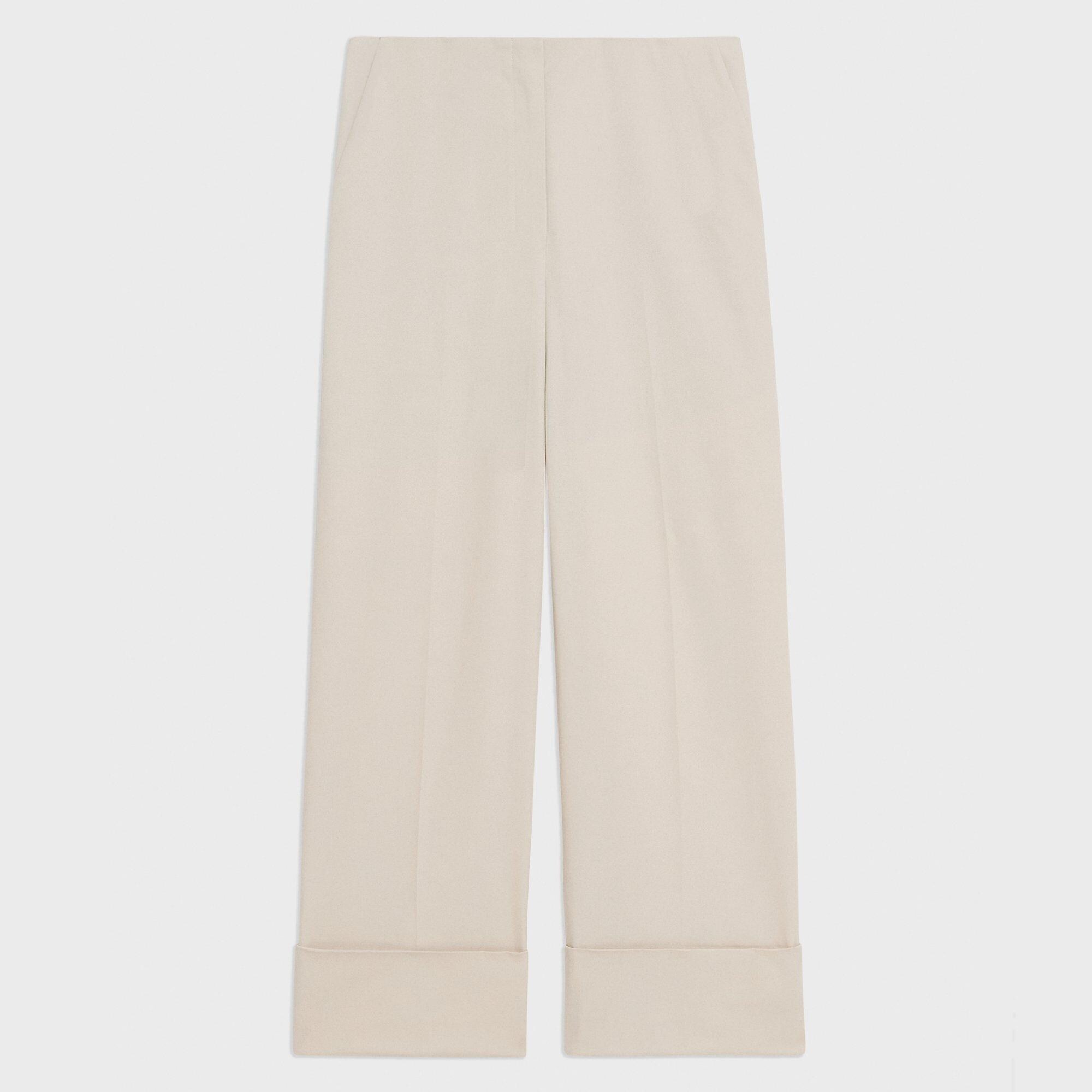 High-Waist Cuff Pant in Organic Cotton