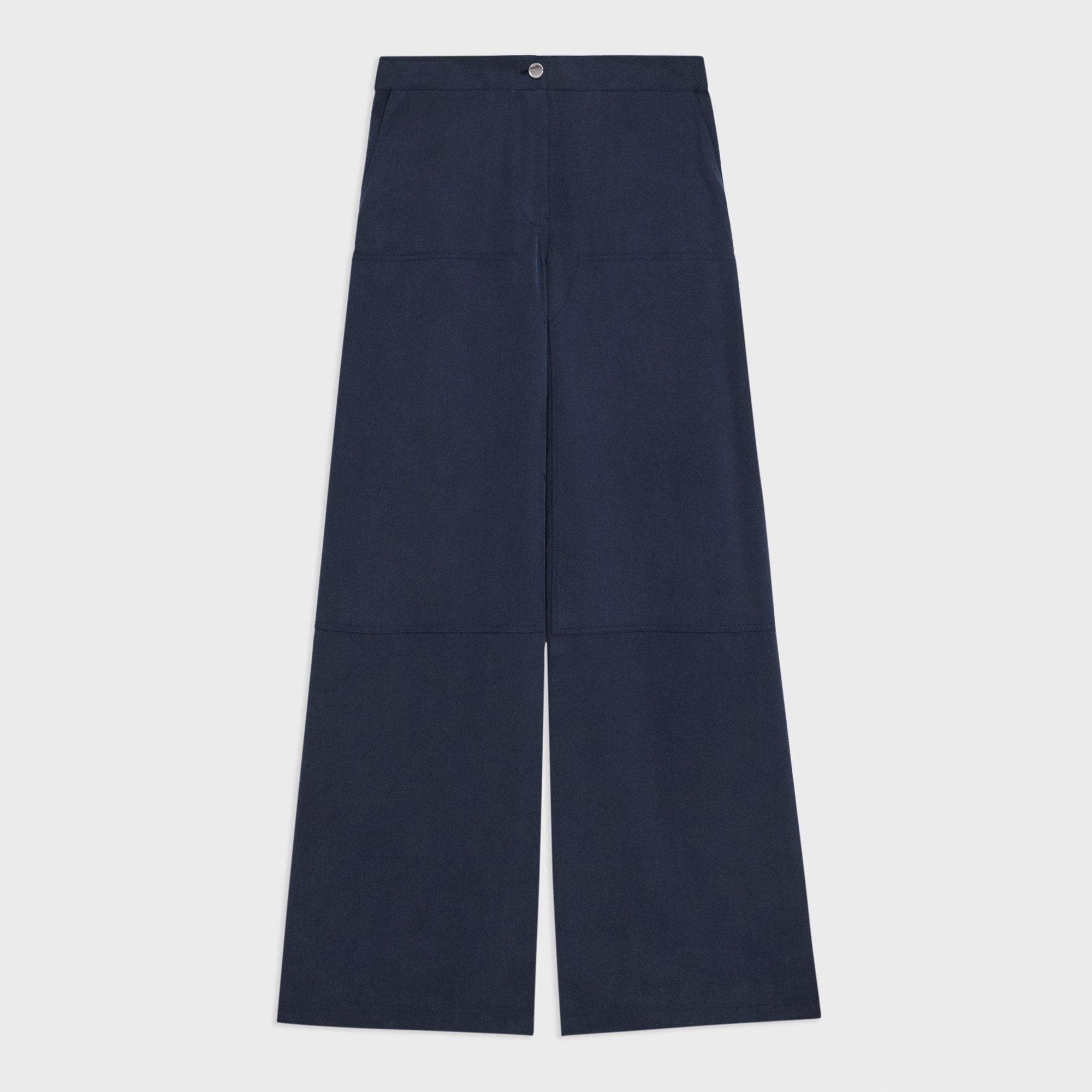 Pantalon Charpentier Large en Sergé Fluide