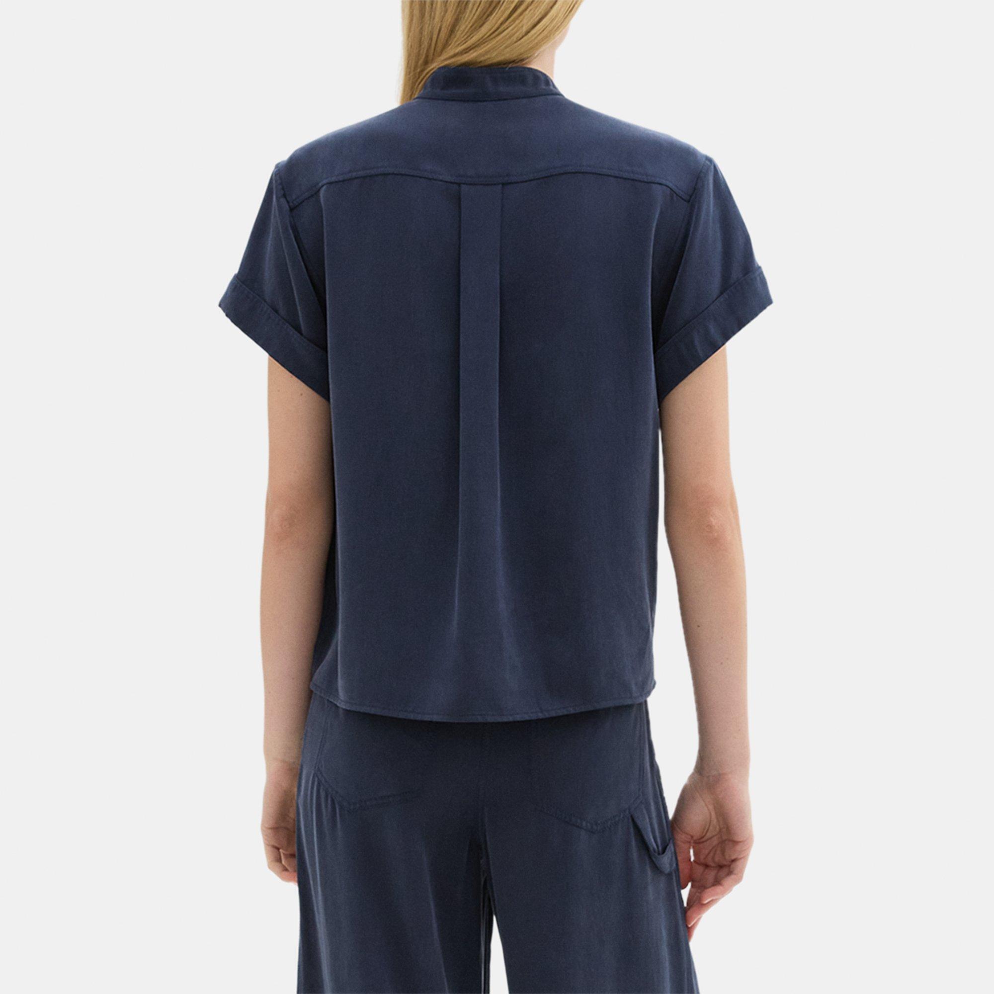 Military Shirt in Fluid Twill