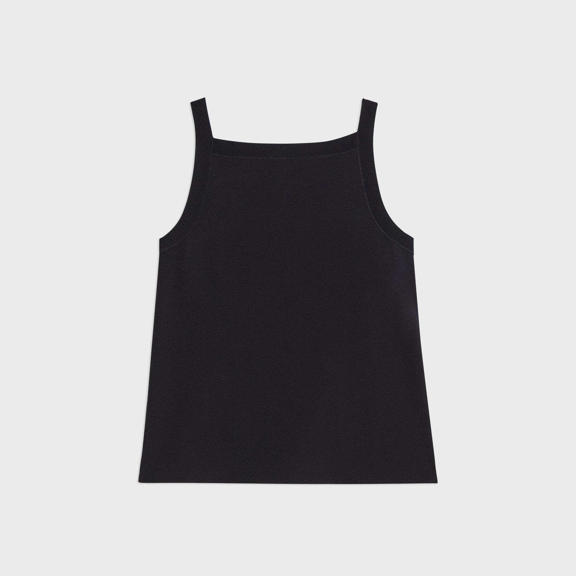 Square Neck Tank in Interlock Knit