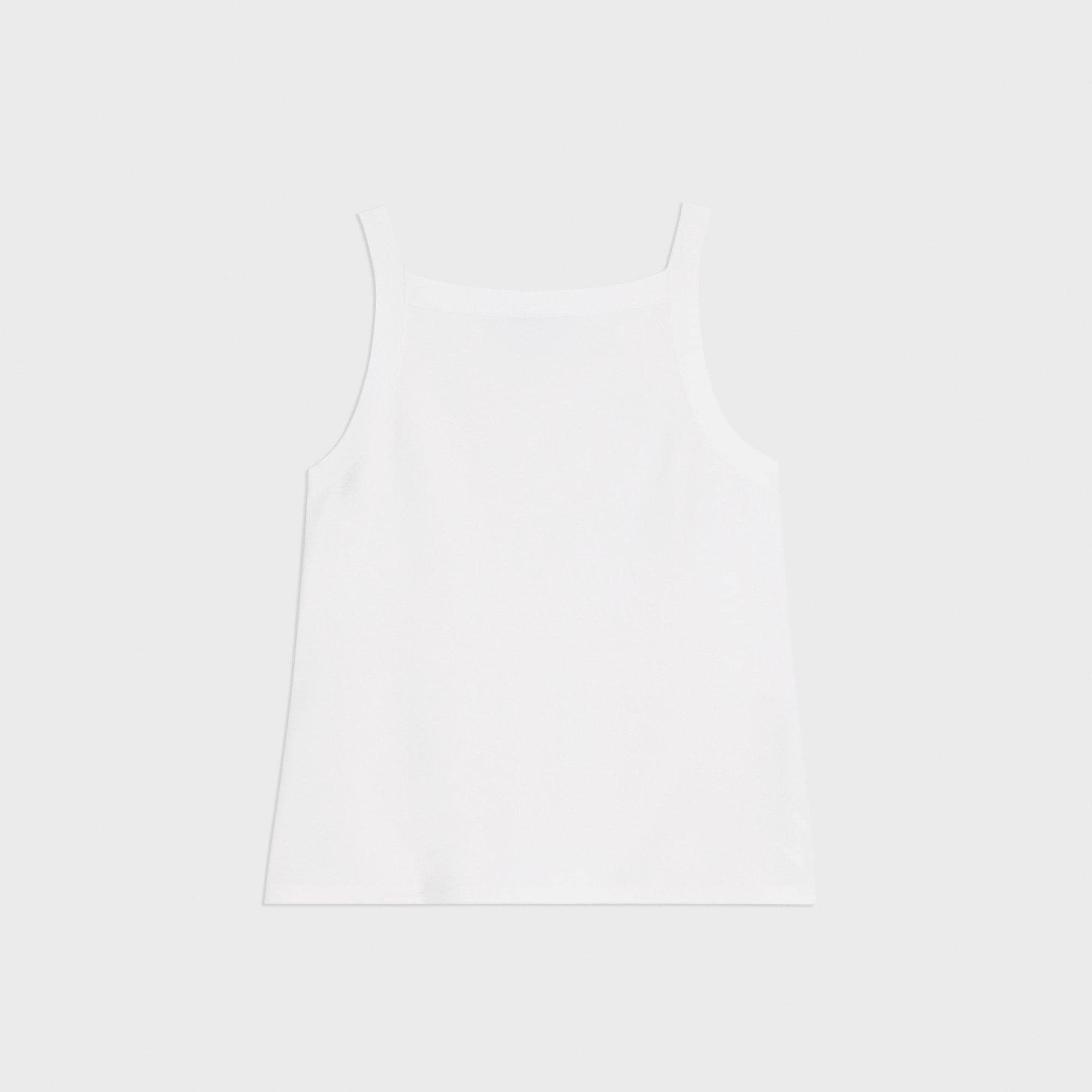 Square Neck Tank in Interlock Knit