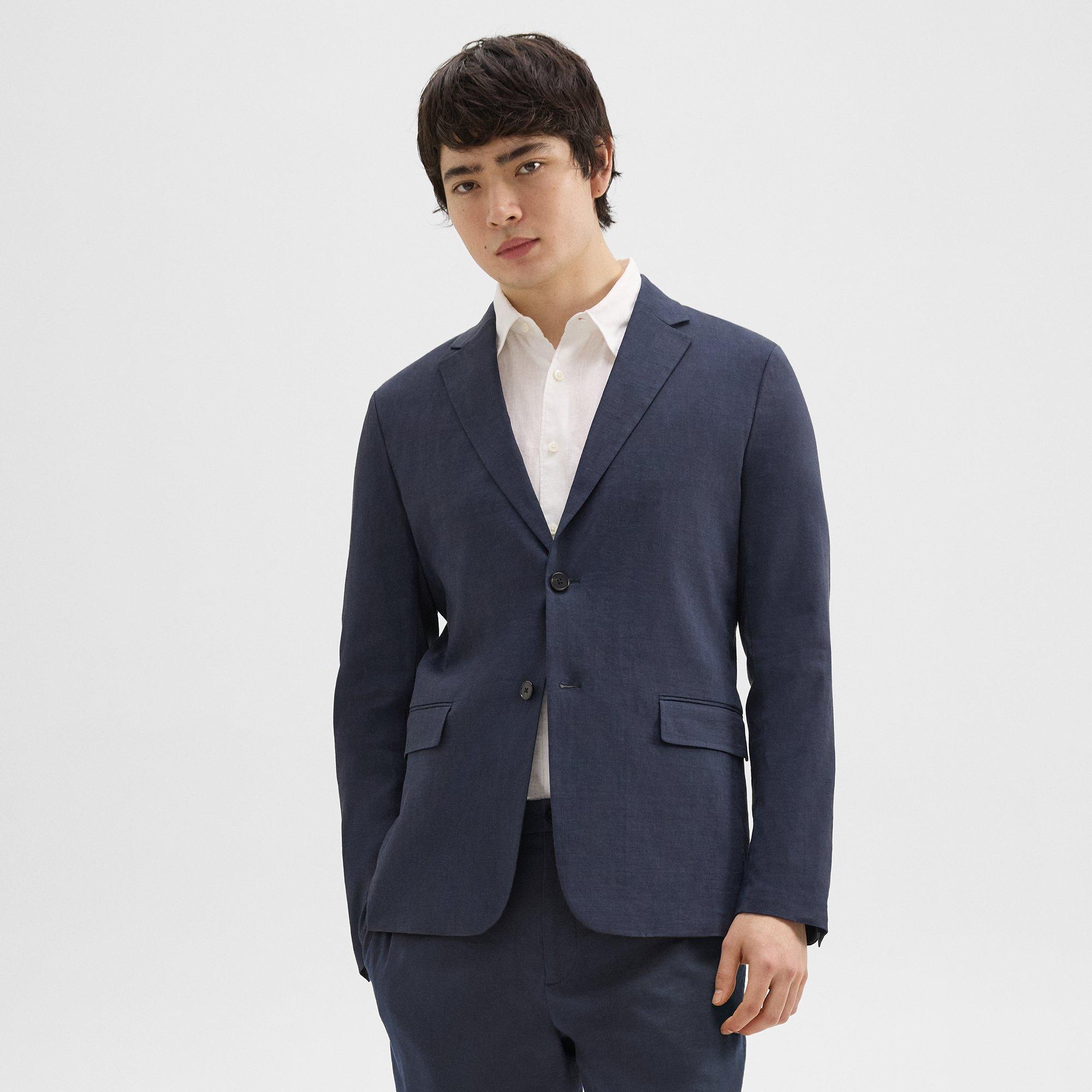 띠어리 Theory Clinton Blazer in Good Linen,SPACE