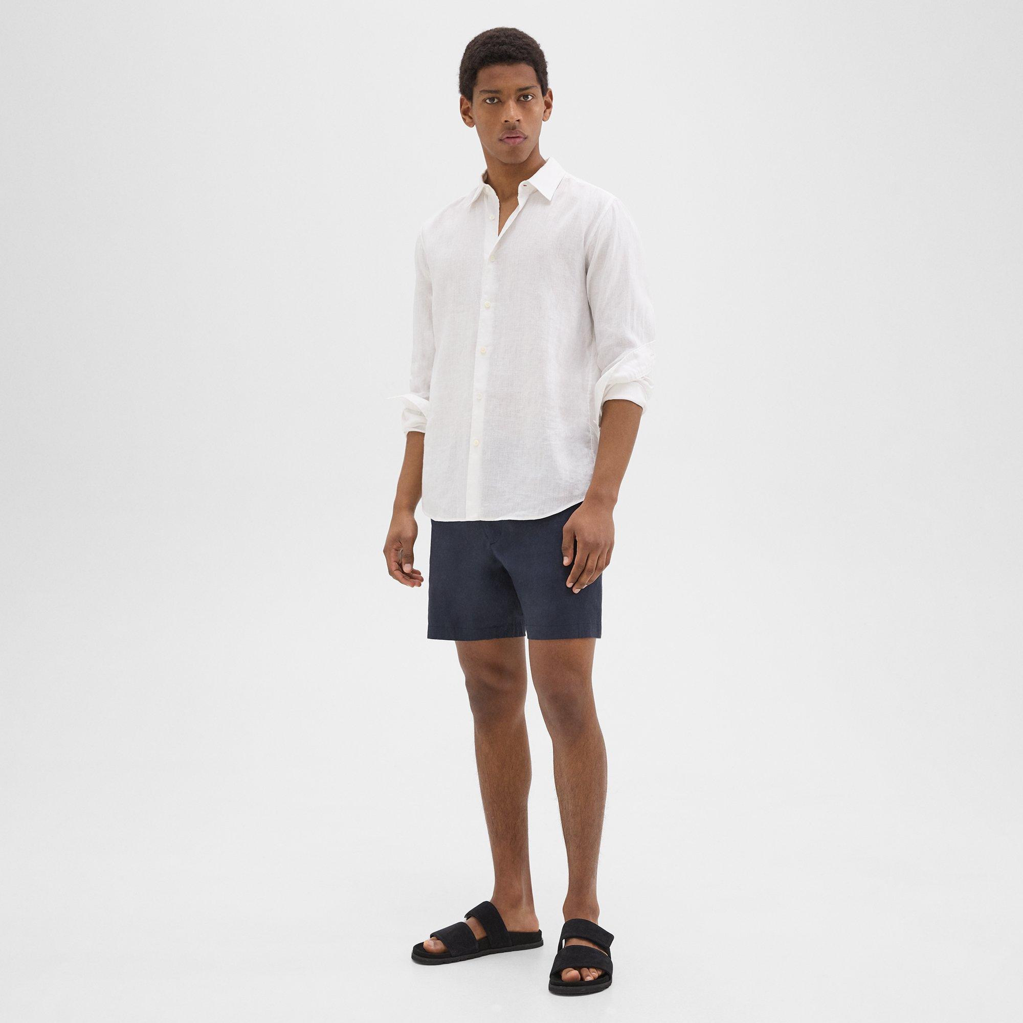 Curtis 7" Drawstring Short in Good Linen