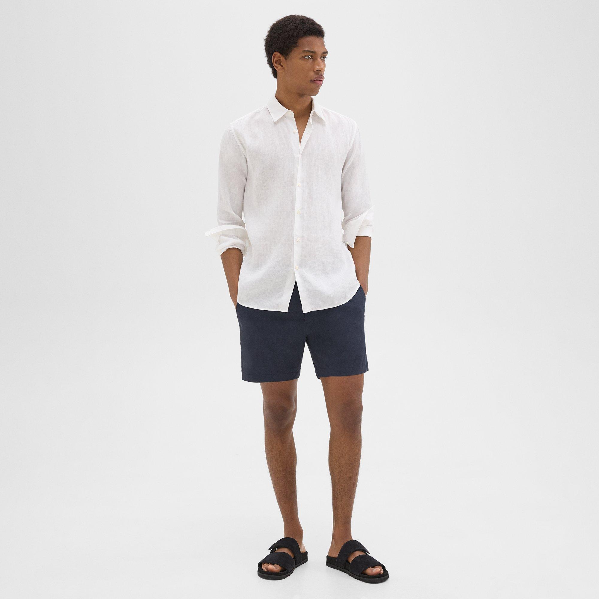 Curtis 7" Drawstring Short in Good Linen