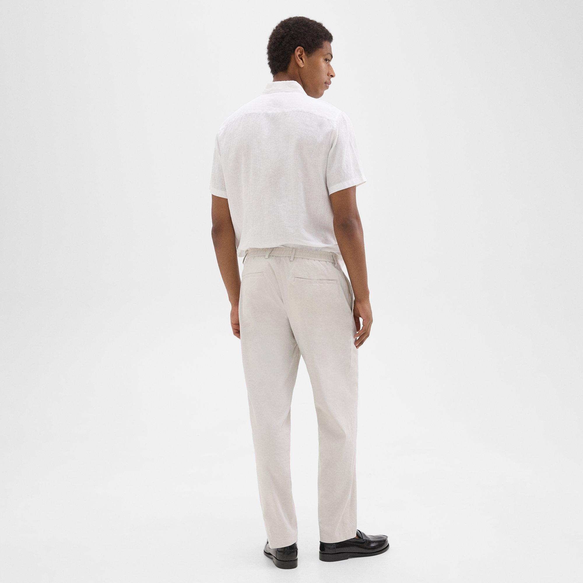 Pantalon Curtis à Cordon de Serrage en Good Linen