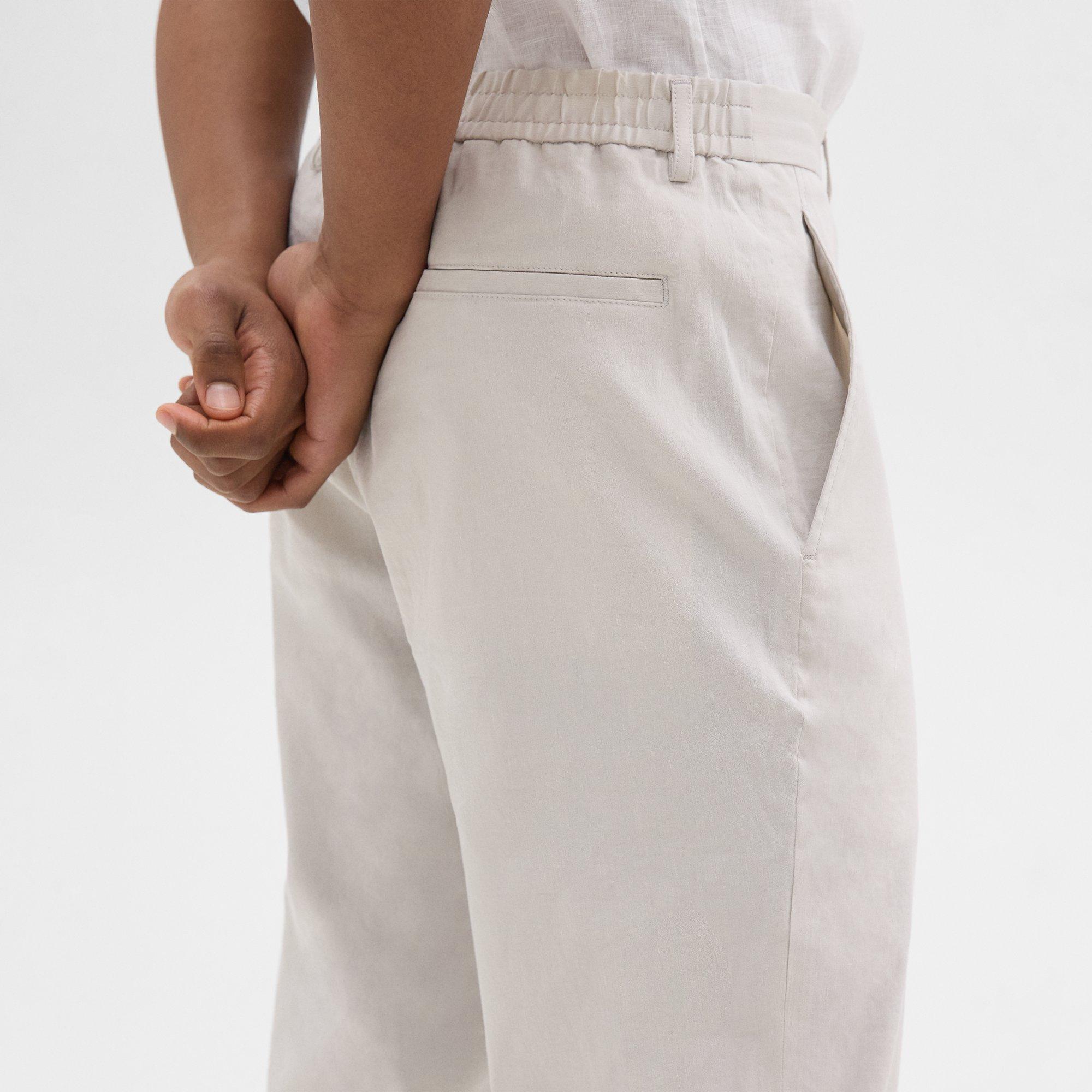 Pantalon Curtis à Cordon de Serrage en Good Linen