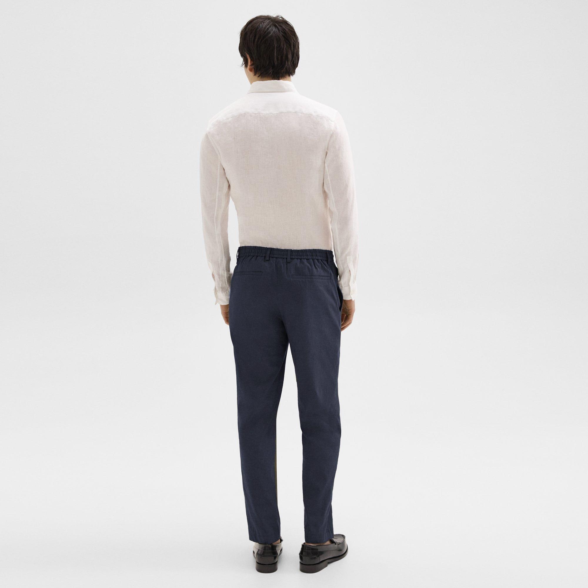 Pantalon Curtis à Cordon de Serrage en Good Linen