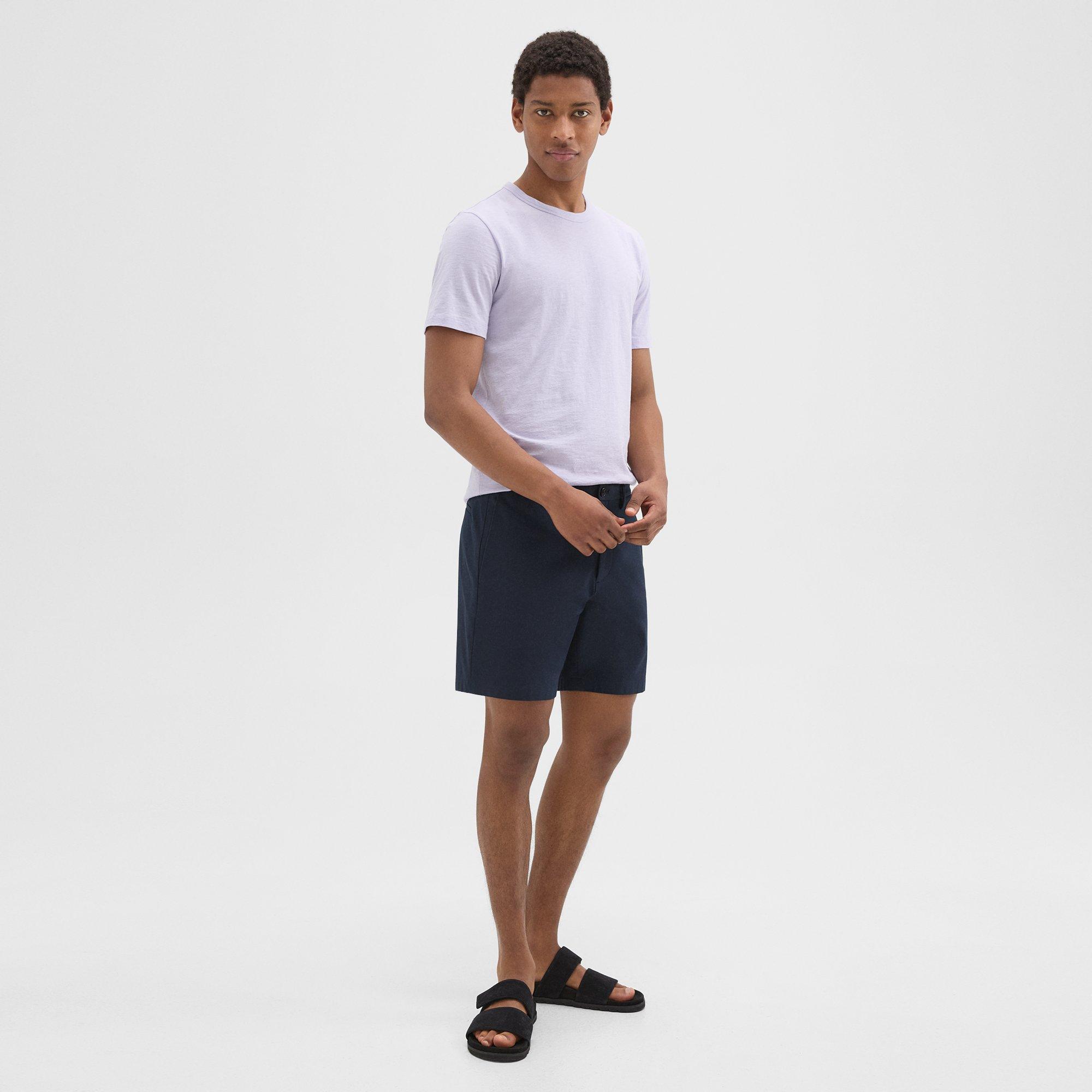 띠어리 Theory Zaine Short in Stretch Cotton-Blend,BALTIC