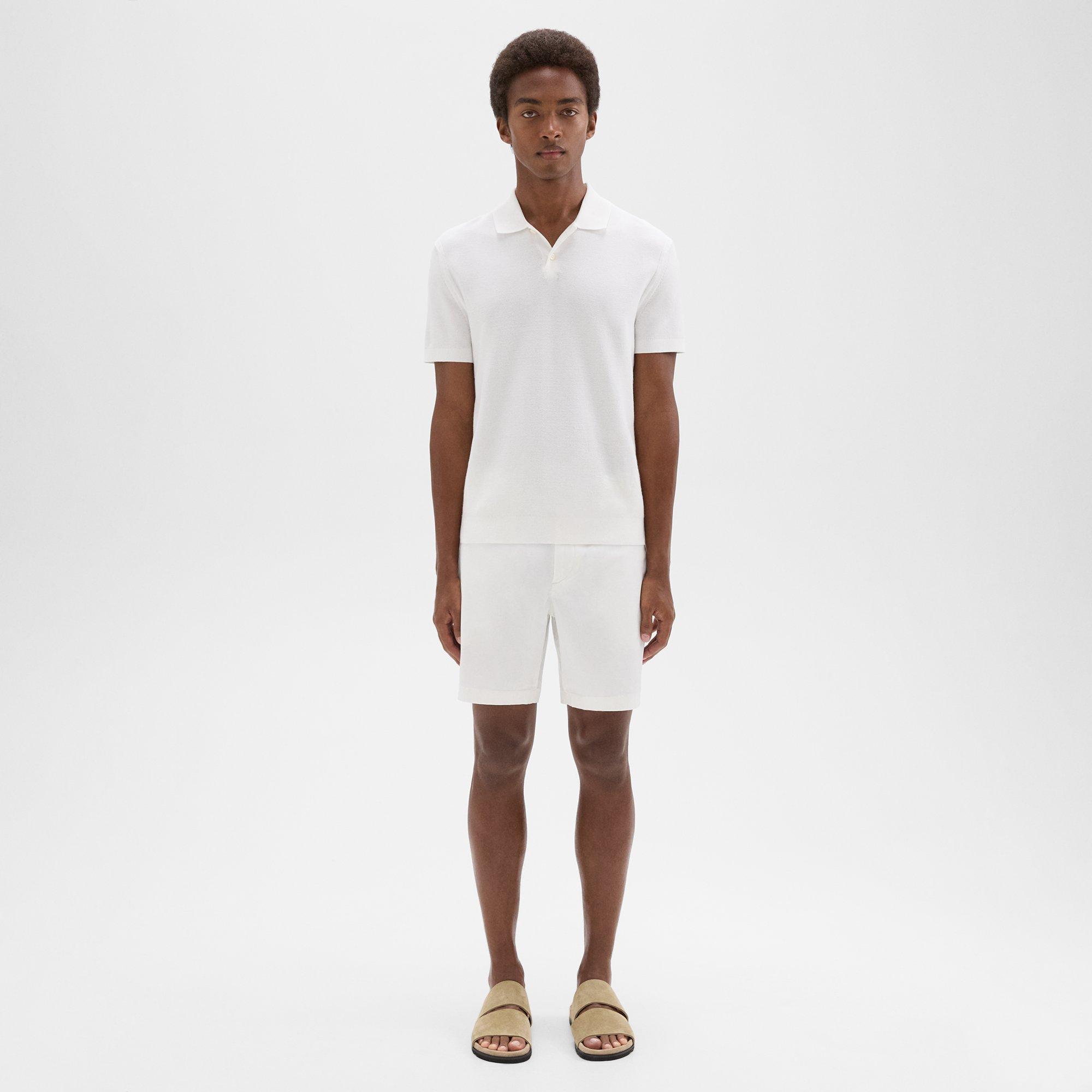 띠어리 Theory Zaine 7” Short in Organic Cotton,WHITE