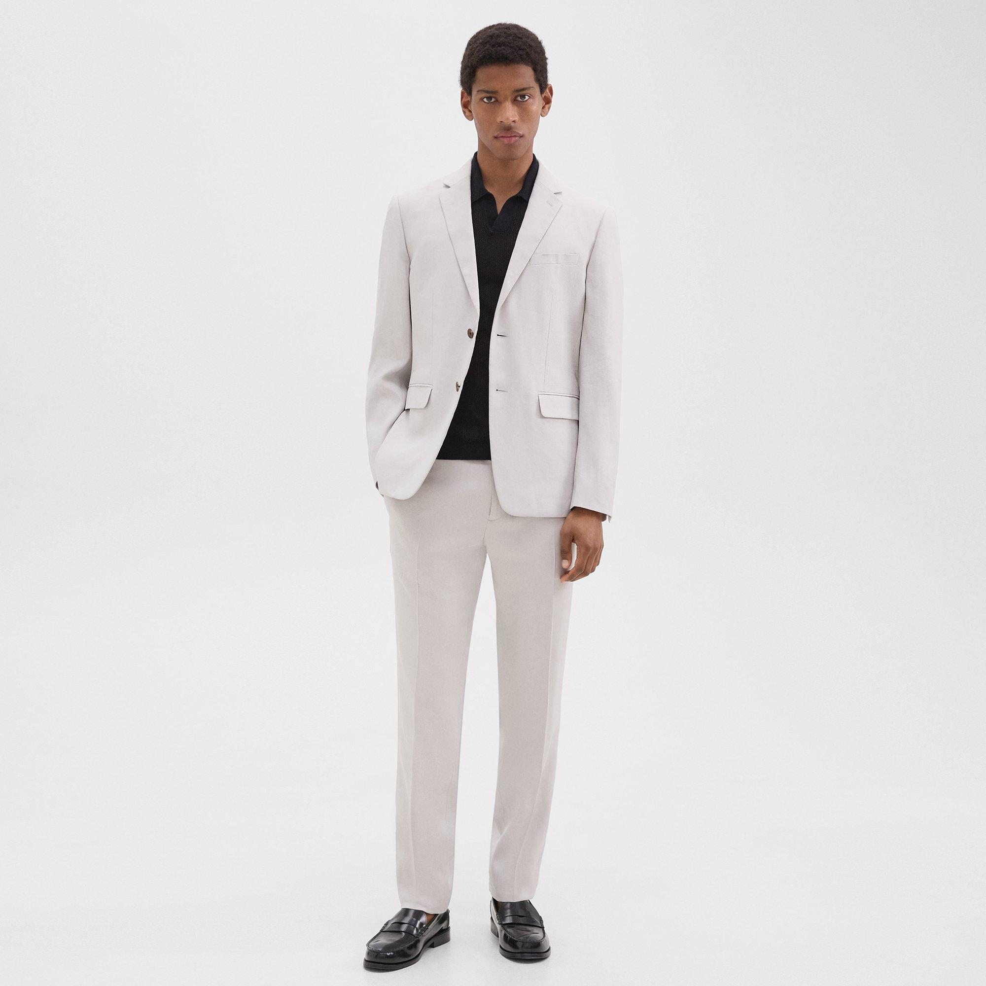 Morton Slim Blazer in Linen-Viscose