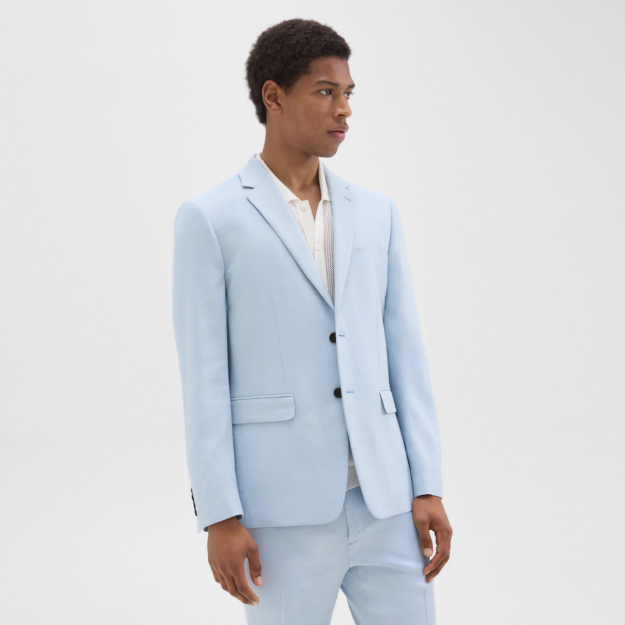 Morton Slim Blazer in Linen-Viscose