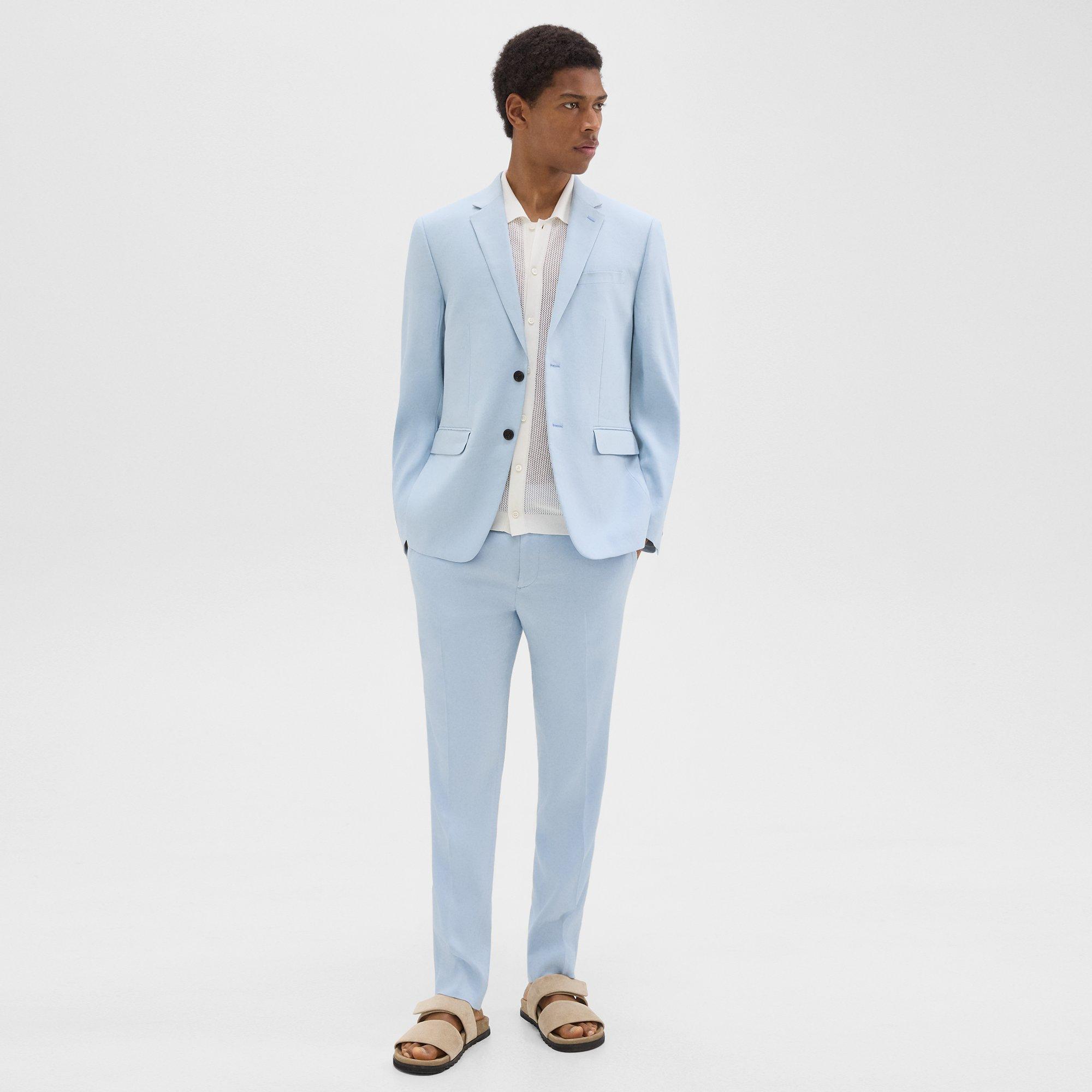 Morton Slim Blazer in Linen-Viscose