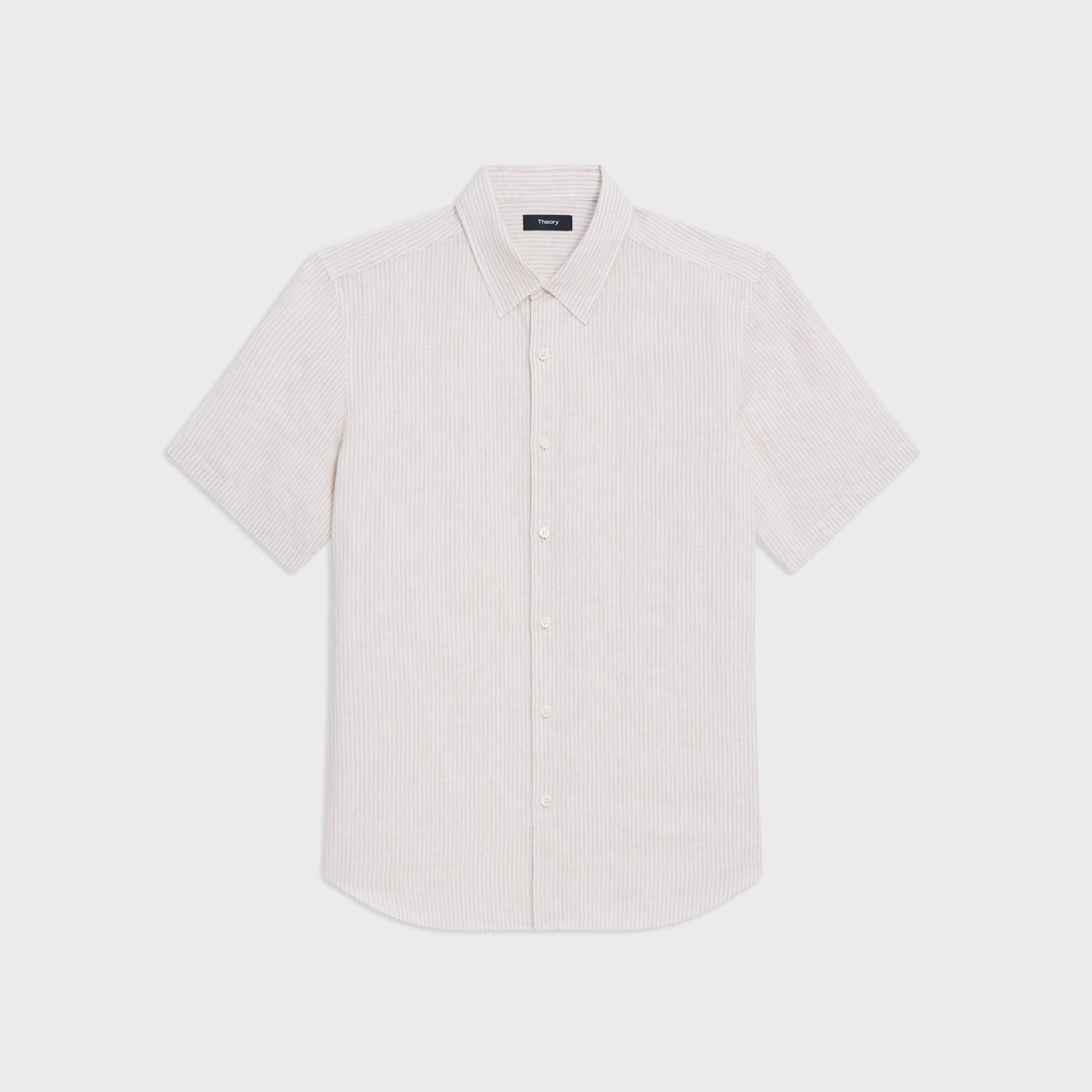 Irving Short-Sleeve Shirt in Relaxed Linen