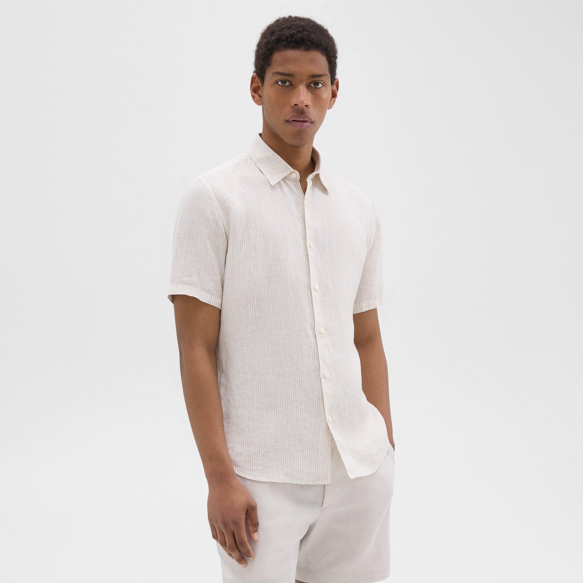 Irving Short-Sleeve Shirt in Relaxed Linen