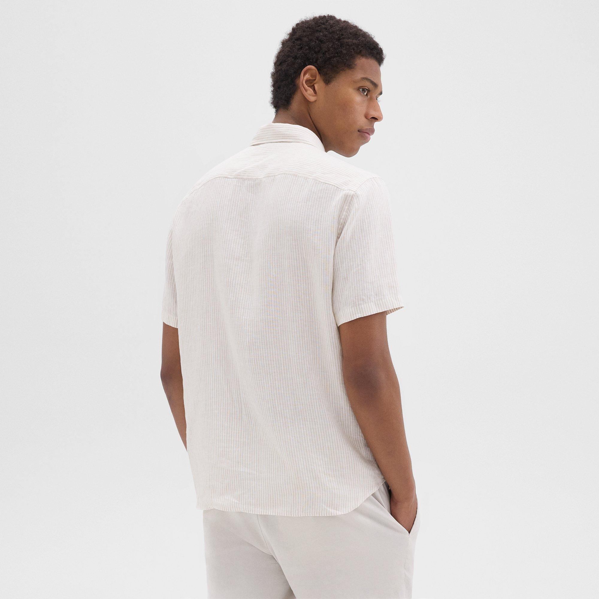 Irving Short-Sleeve Shirt in Relaxed Linen