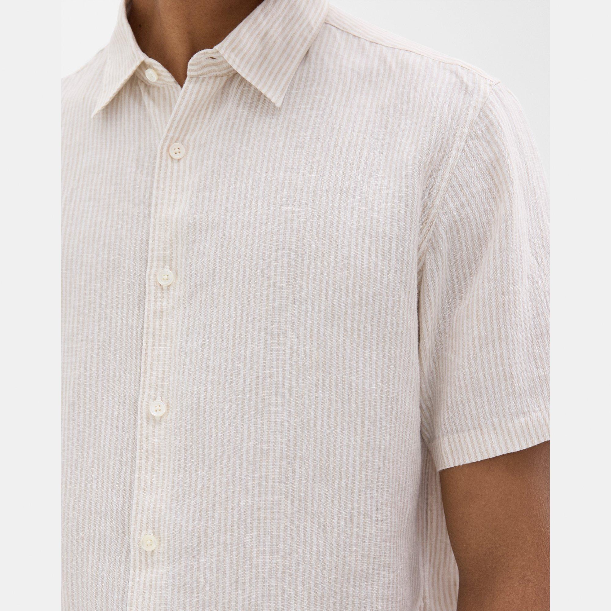 Irving Short-Sleeve Shirt in Relaxed Linen