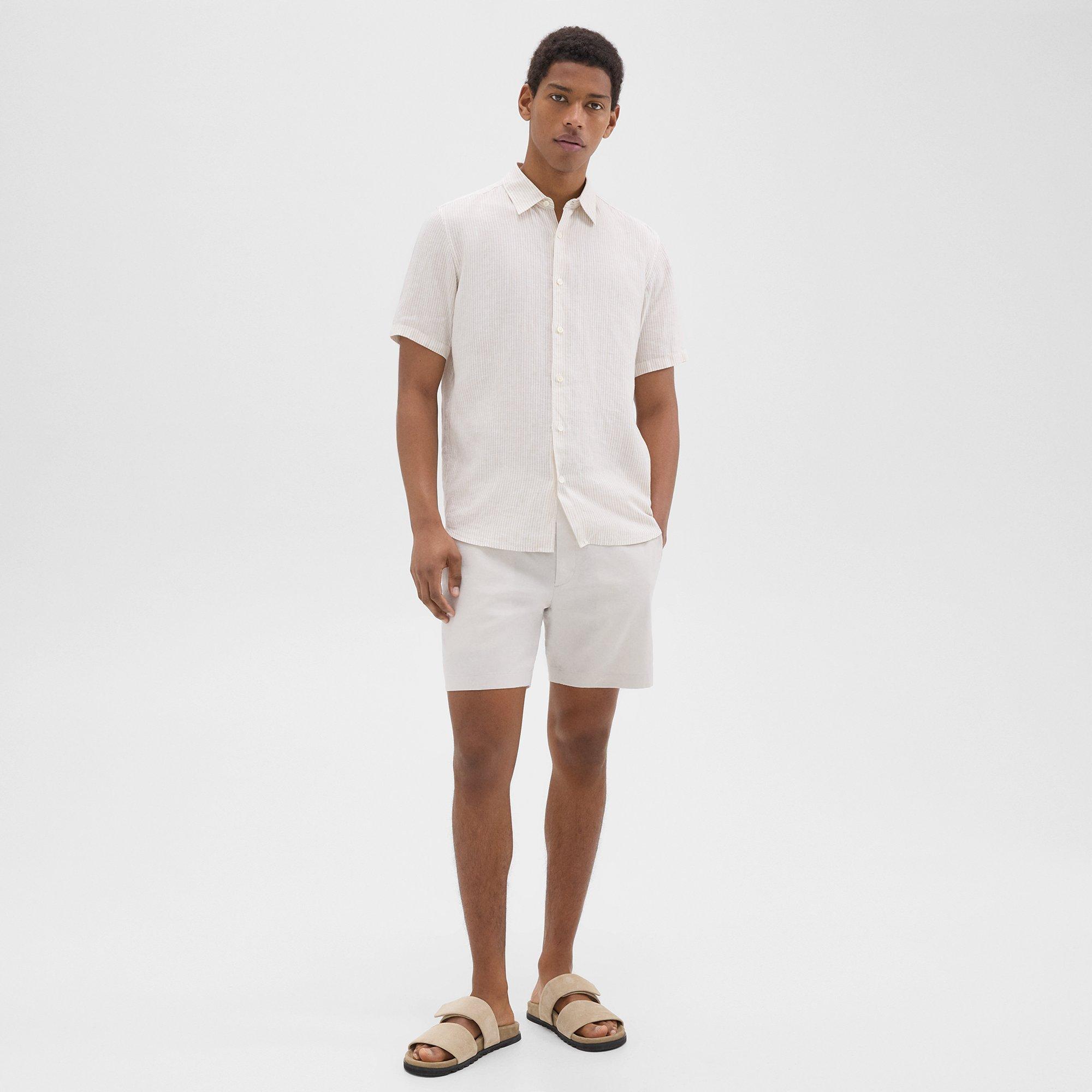 Irving Short-Sleeve Shirt in Relaxed Linen