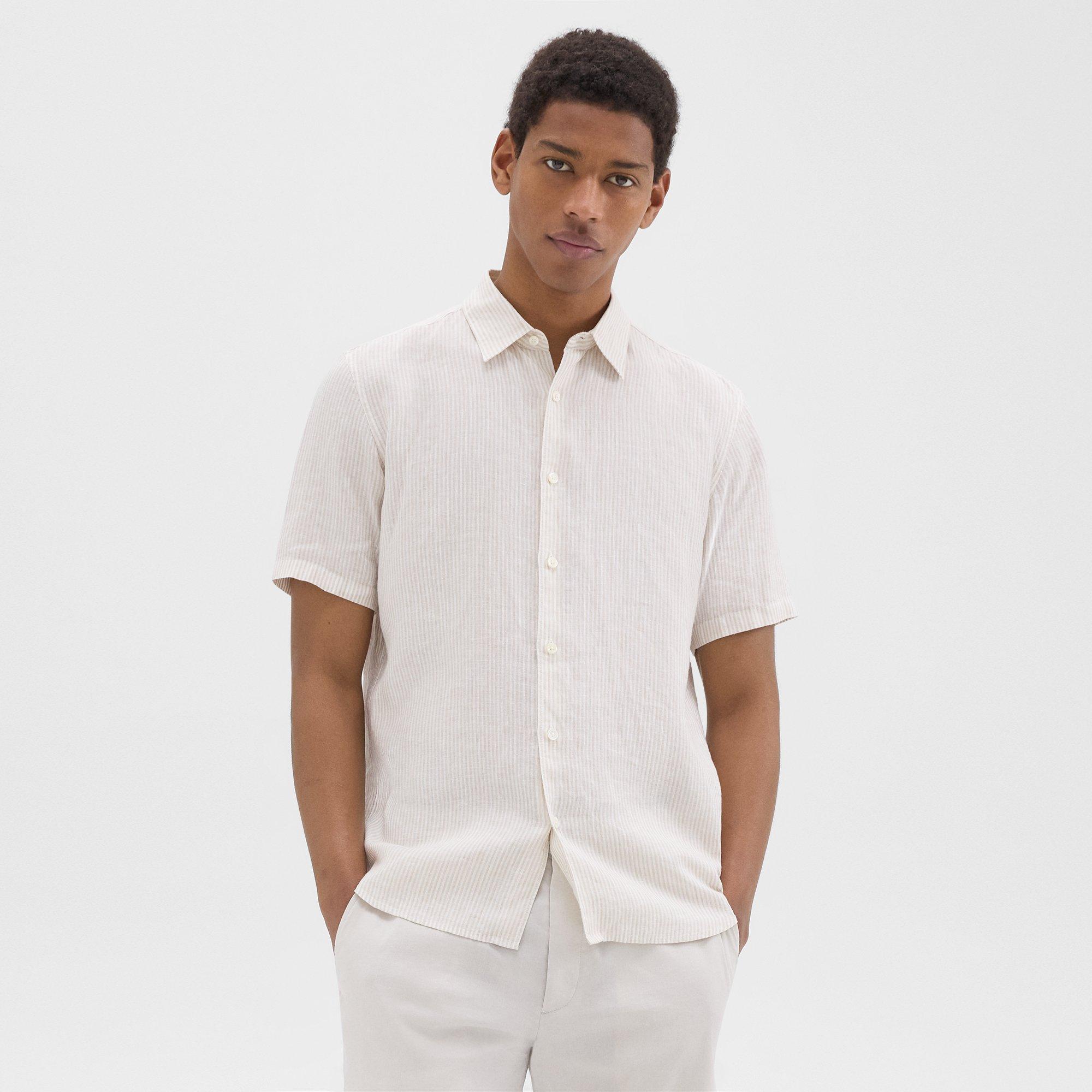 Irving Short-Sleeve Shirt in Relaxed Linen