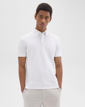 띠어리 Theory Tailored Polo Shirt in Function Pique,WHITE
