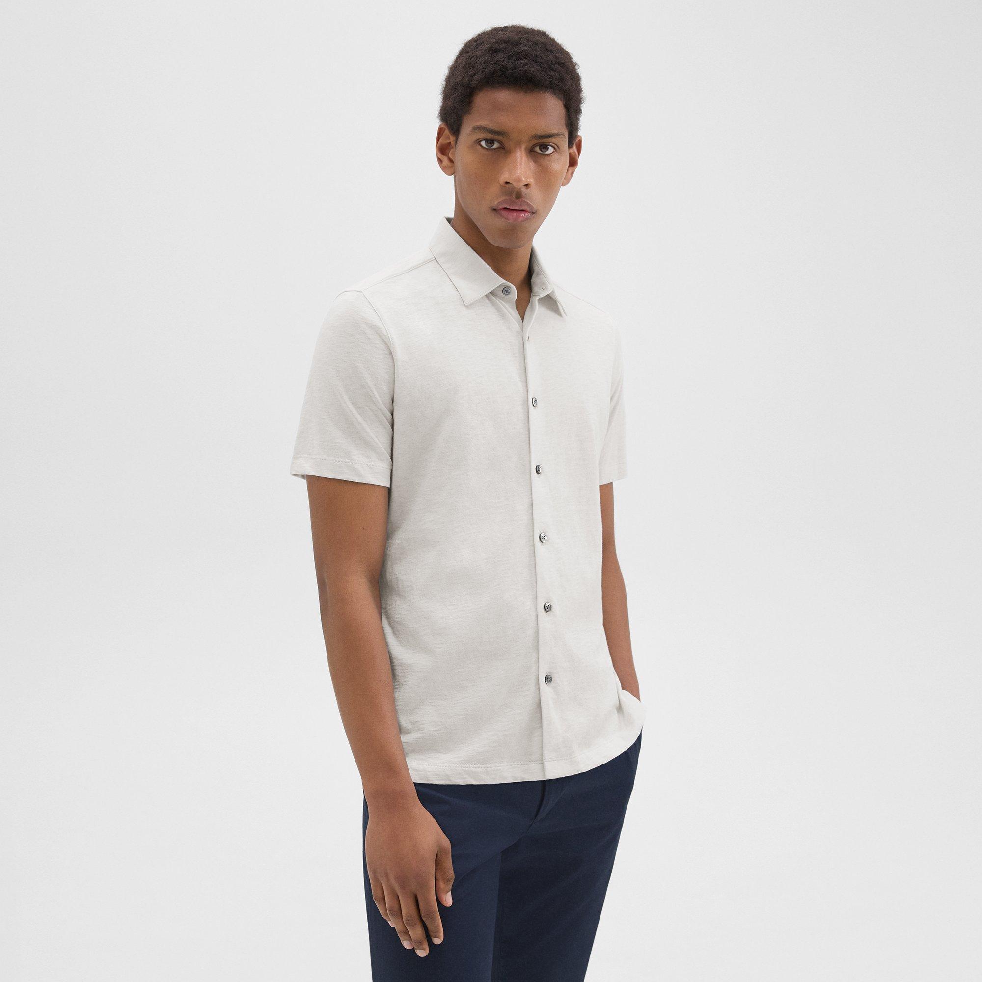 Noran Short-Sleeve Shirt in Slub Cotton