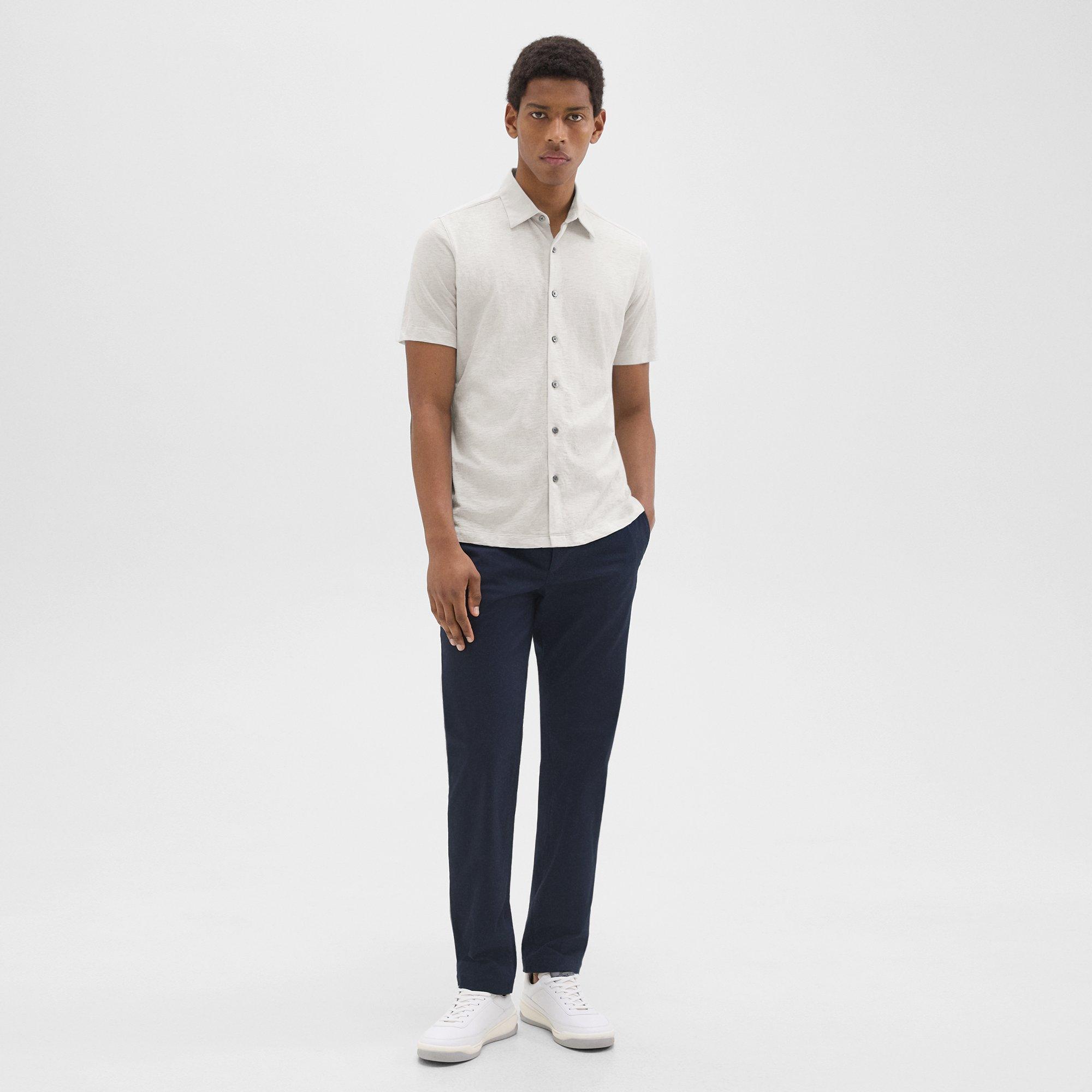 Noran Short-Sleeve Shirt in Slub Cotton