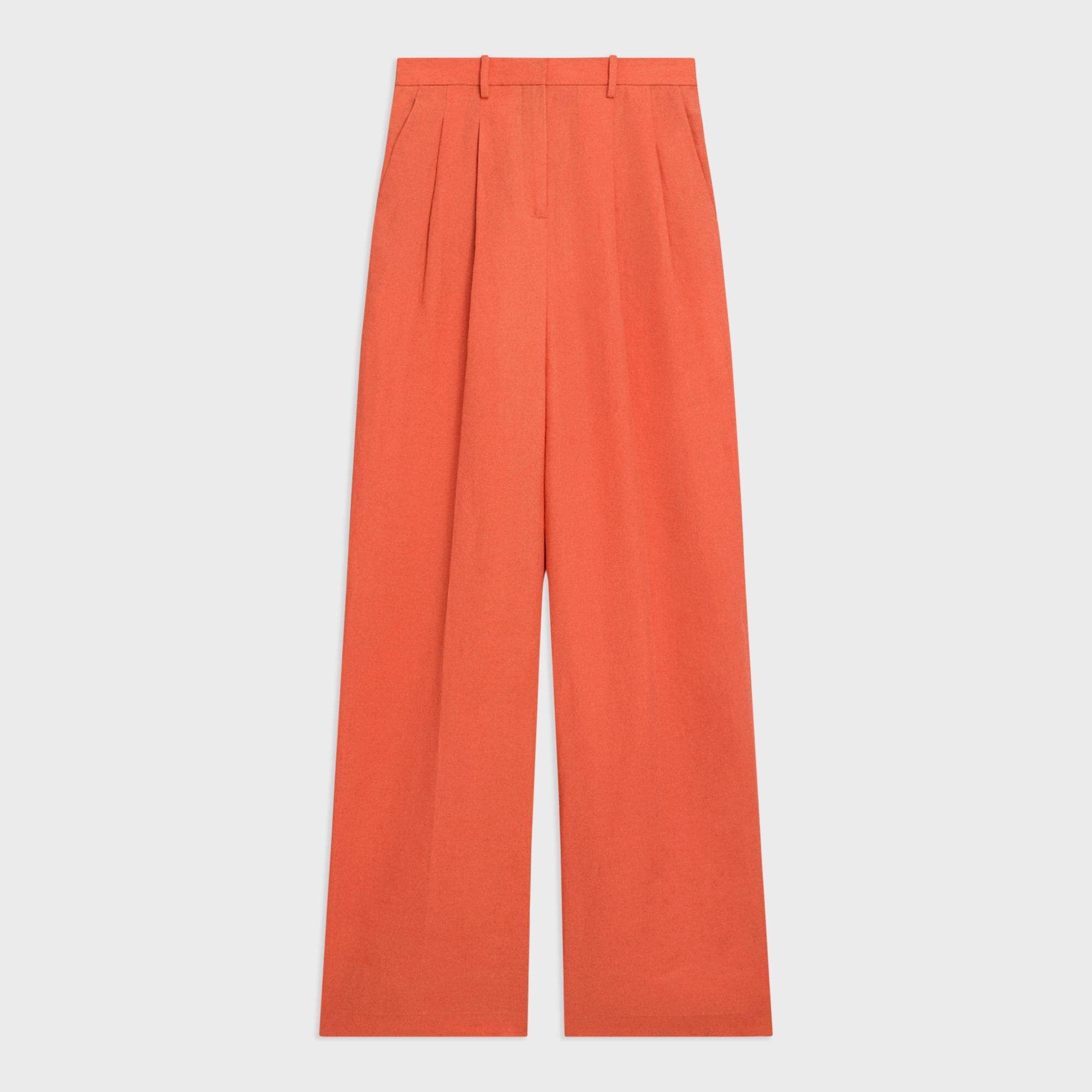 Double Pleat Pant in Galena Linen