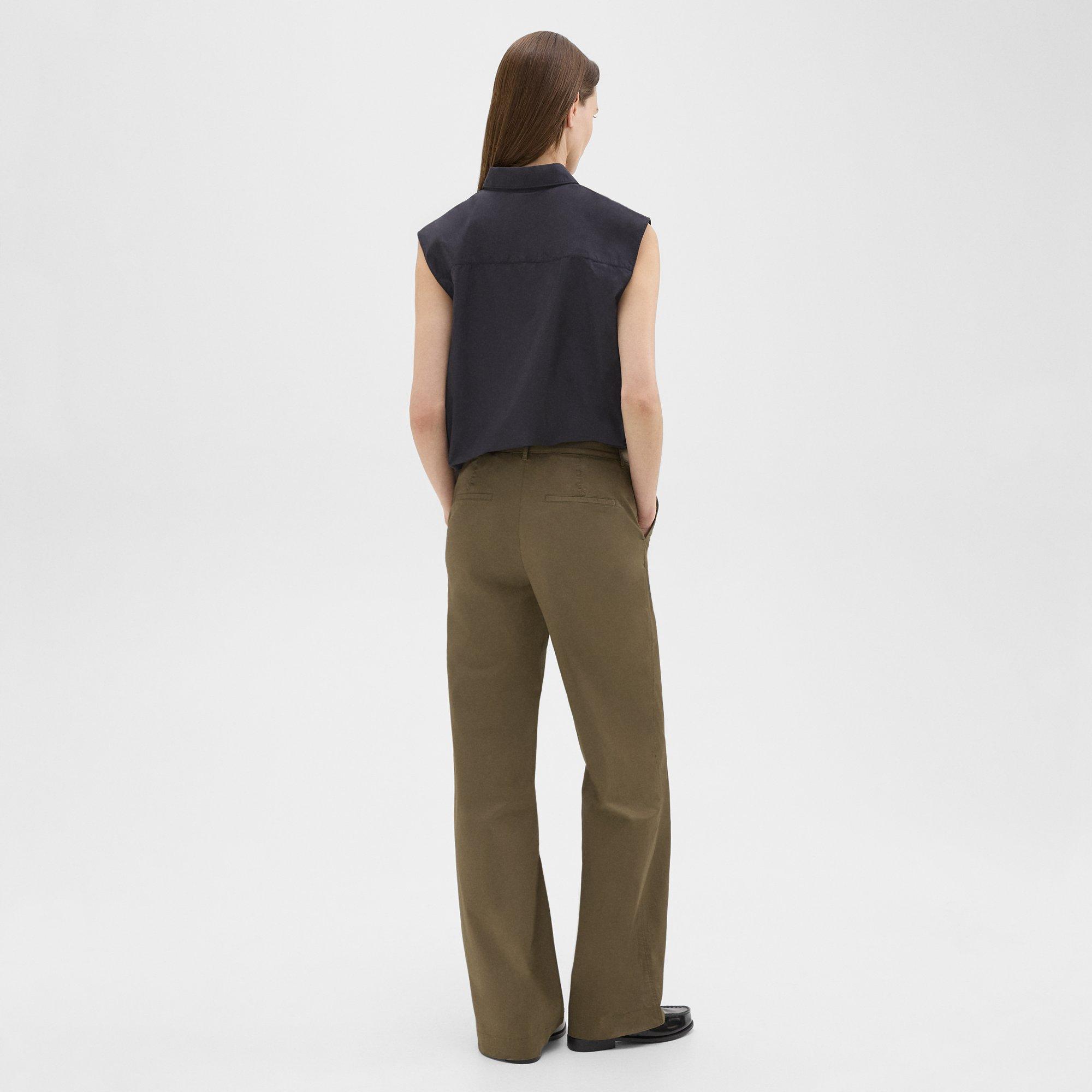 Straight-Leg Pant in Organic Cotton