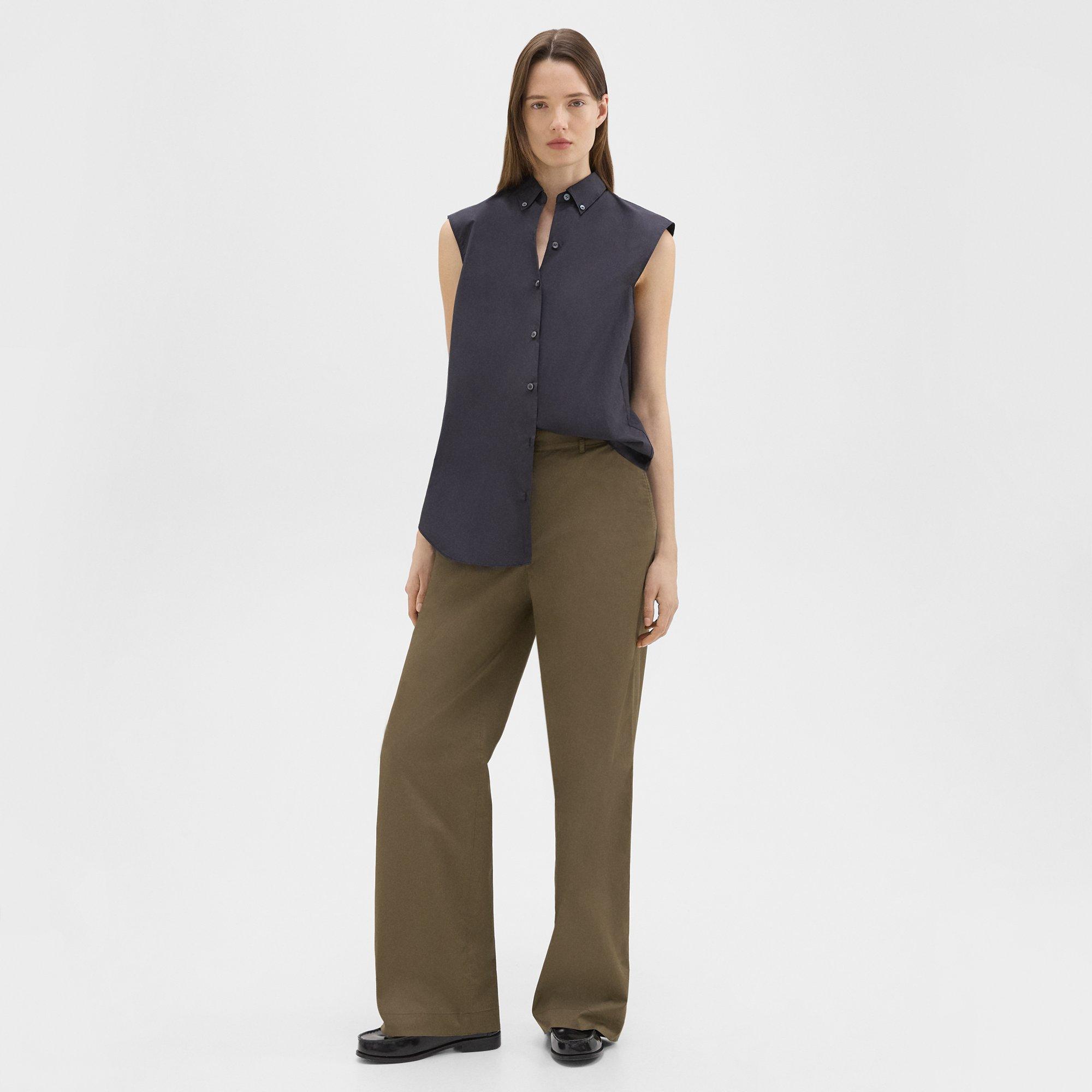 Straight-Leg Pant in Organic Cotton