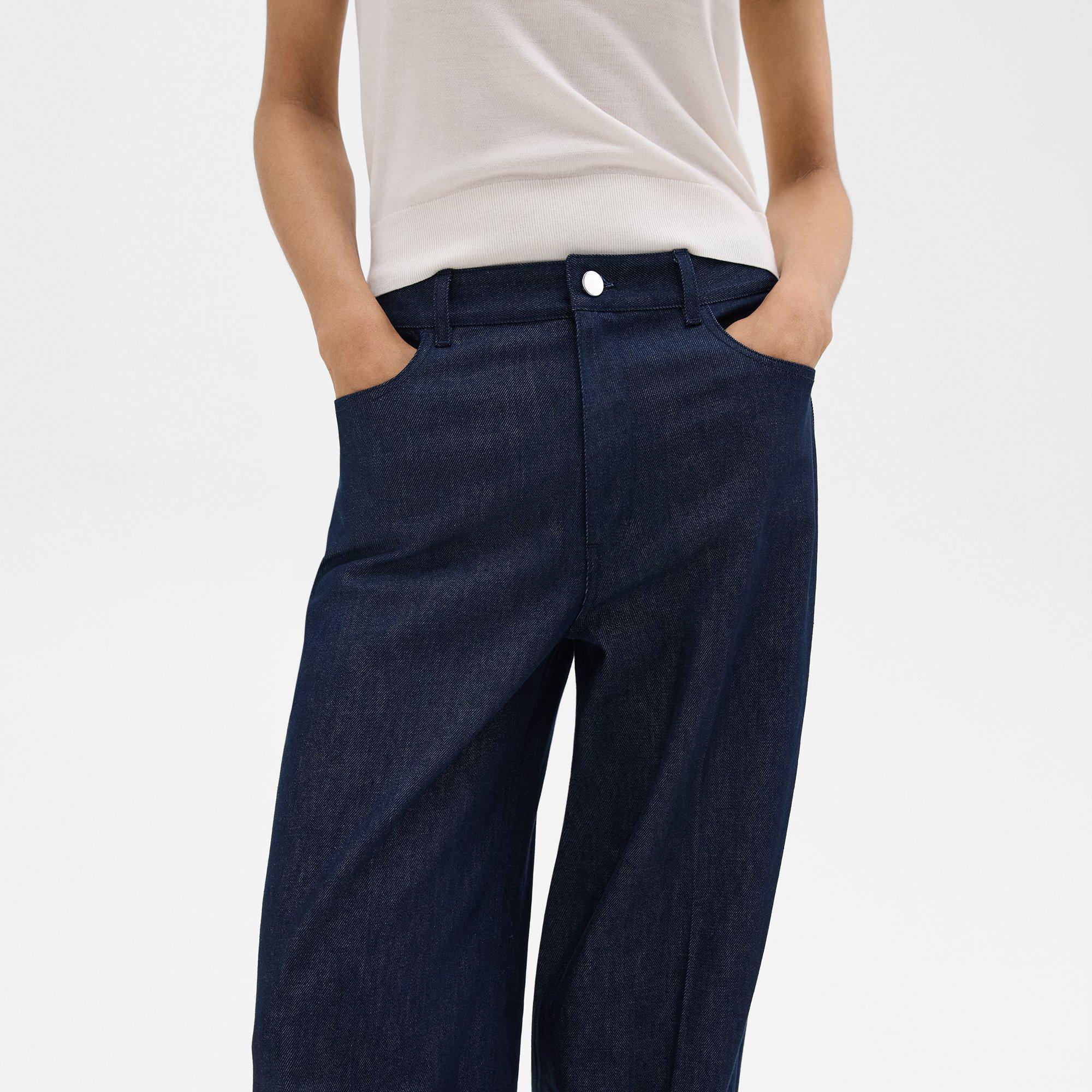 Straight-Leg 5-Pocket Pant in Denim