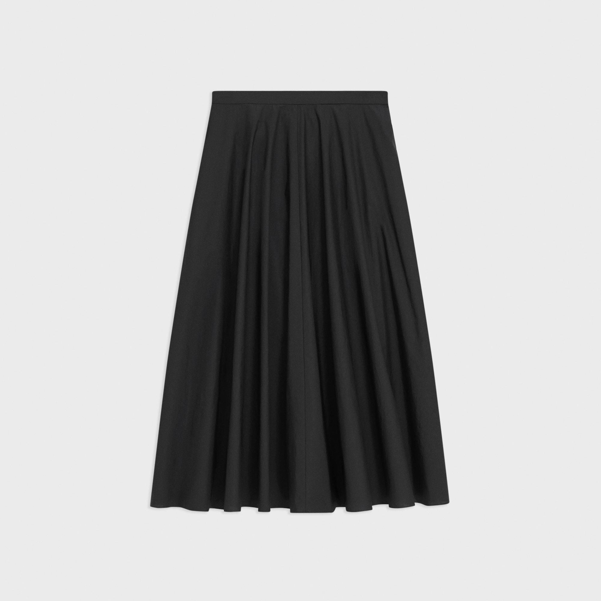 Midi Circle Skirt in Cotton-Blend