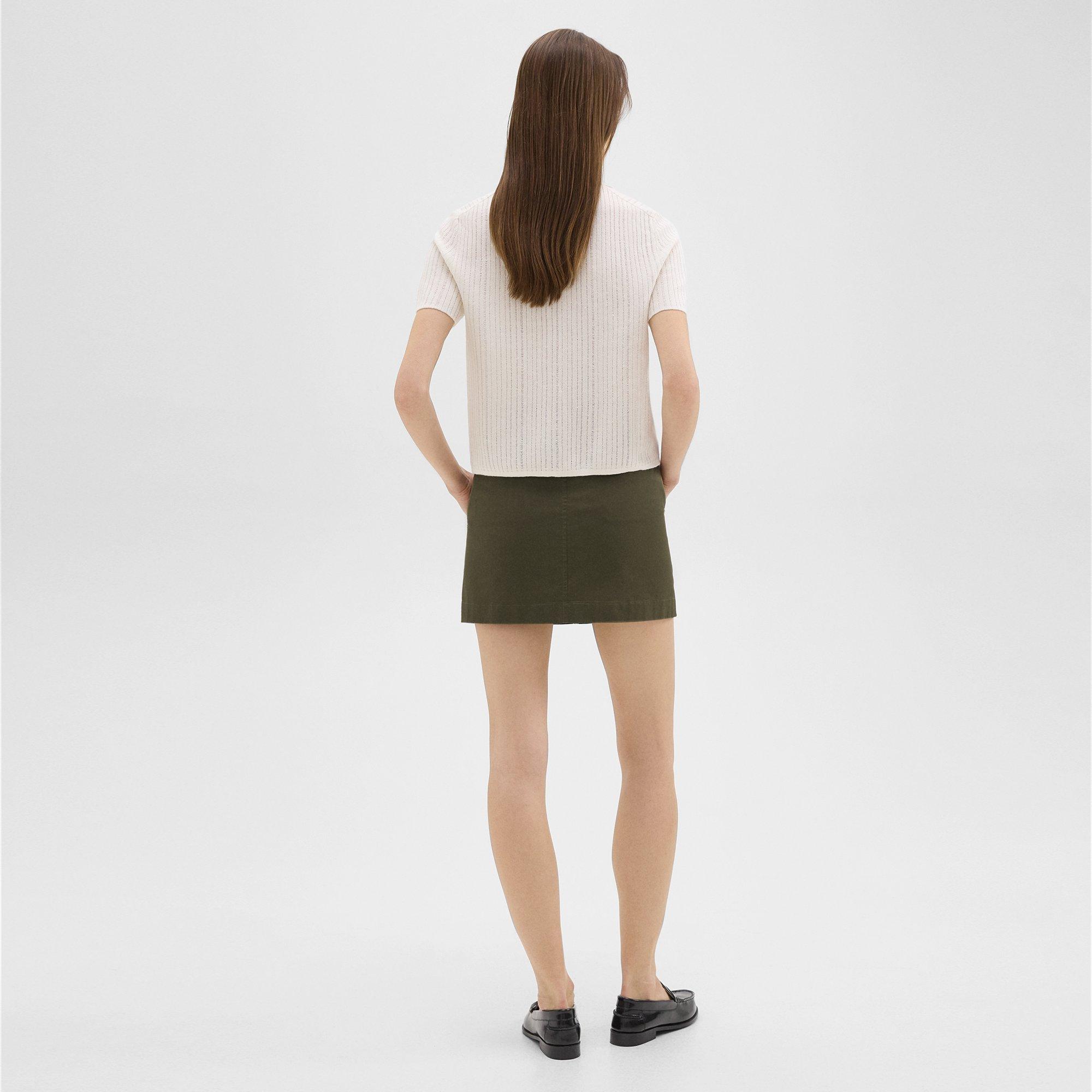 Mini Trouser Skirt in Organic Cotton