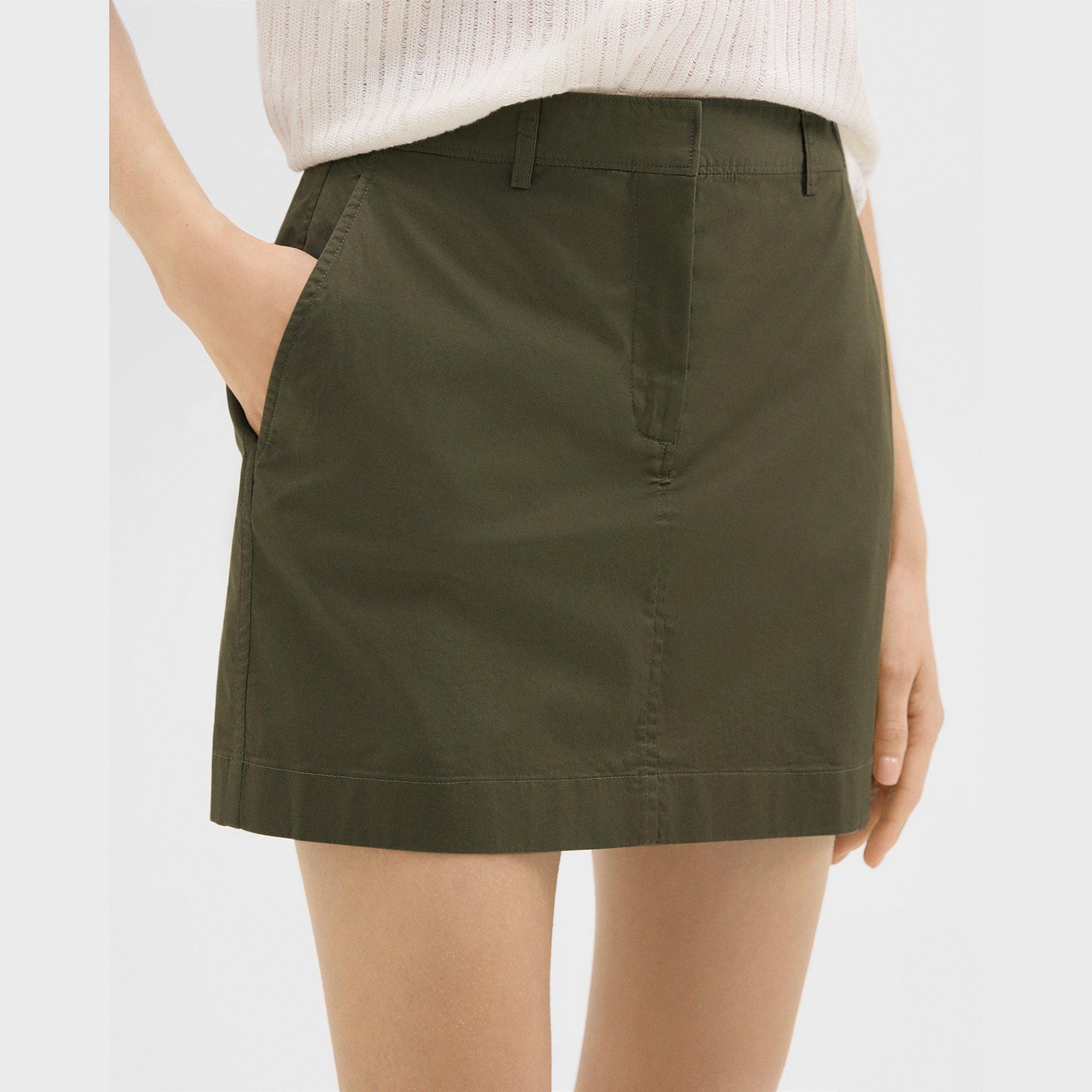 Mini Trouser Skirt in Organic Cotton