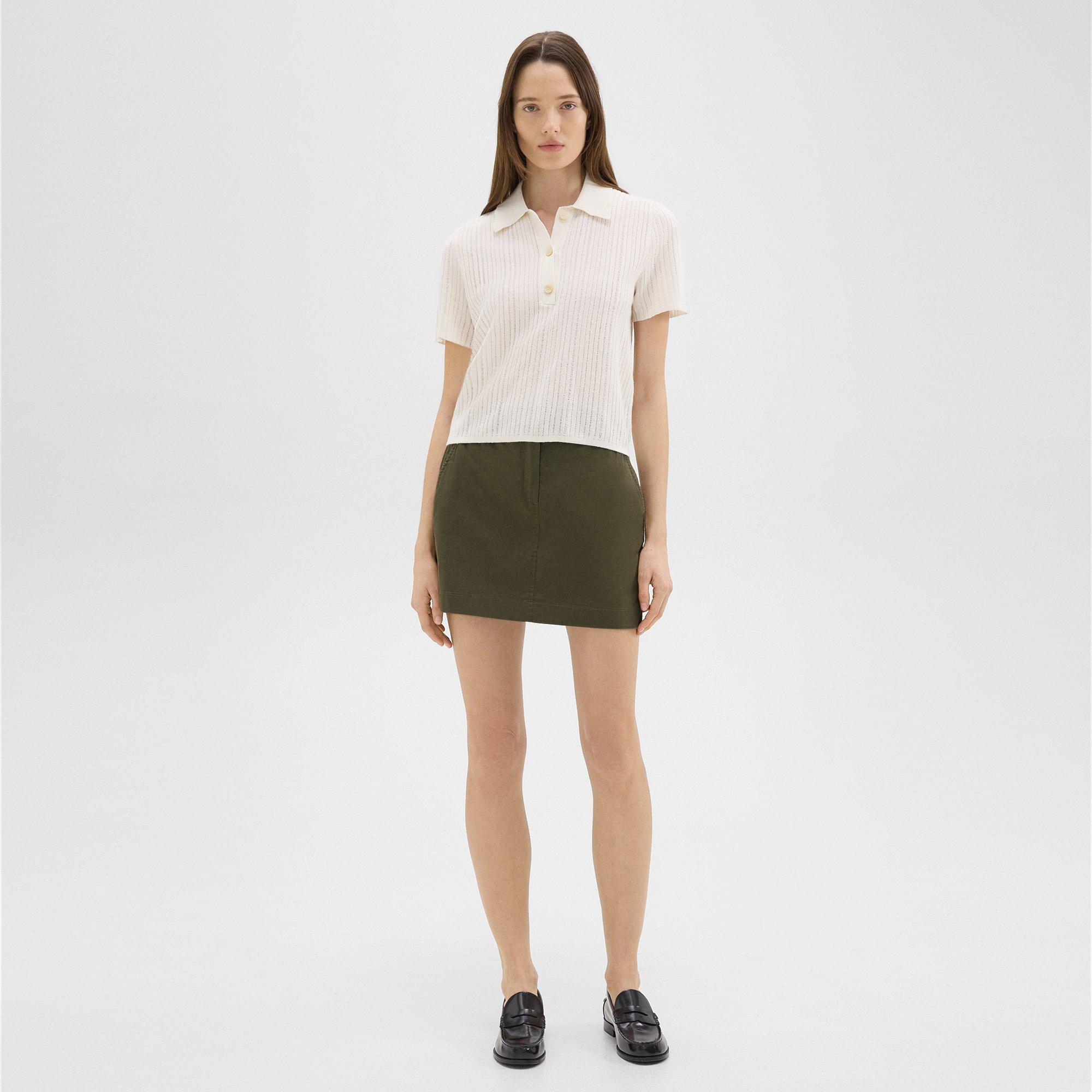 Mini Trouser Skirt in Organic Cotton