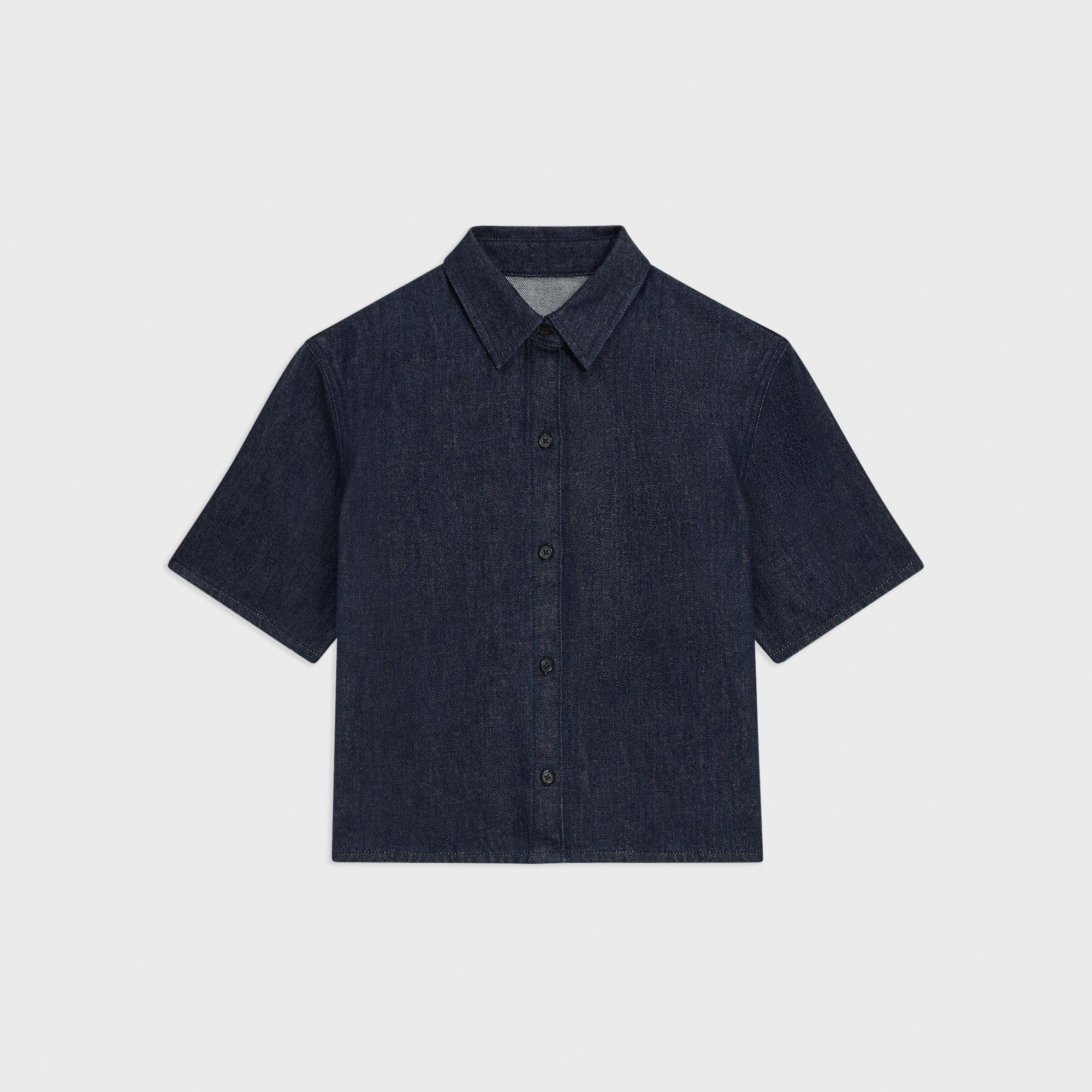 Short-Sleeve Shirt in Denim