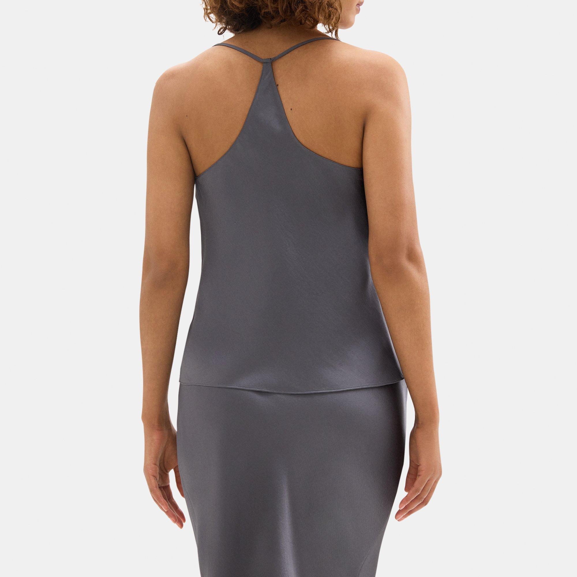 Cowl-Neck Top in Silky Poly