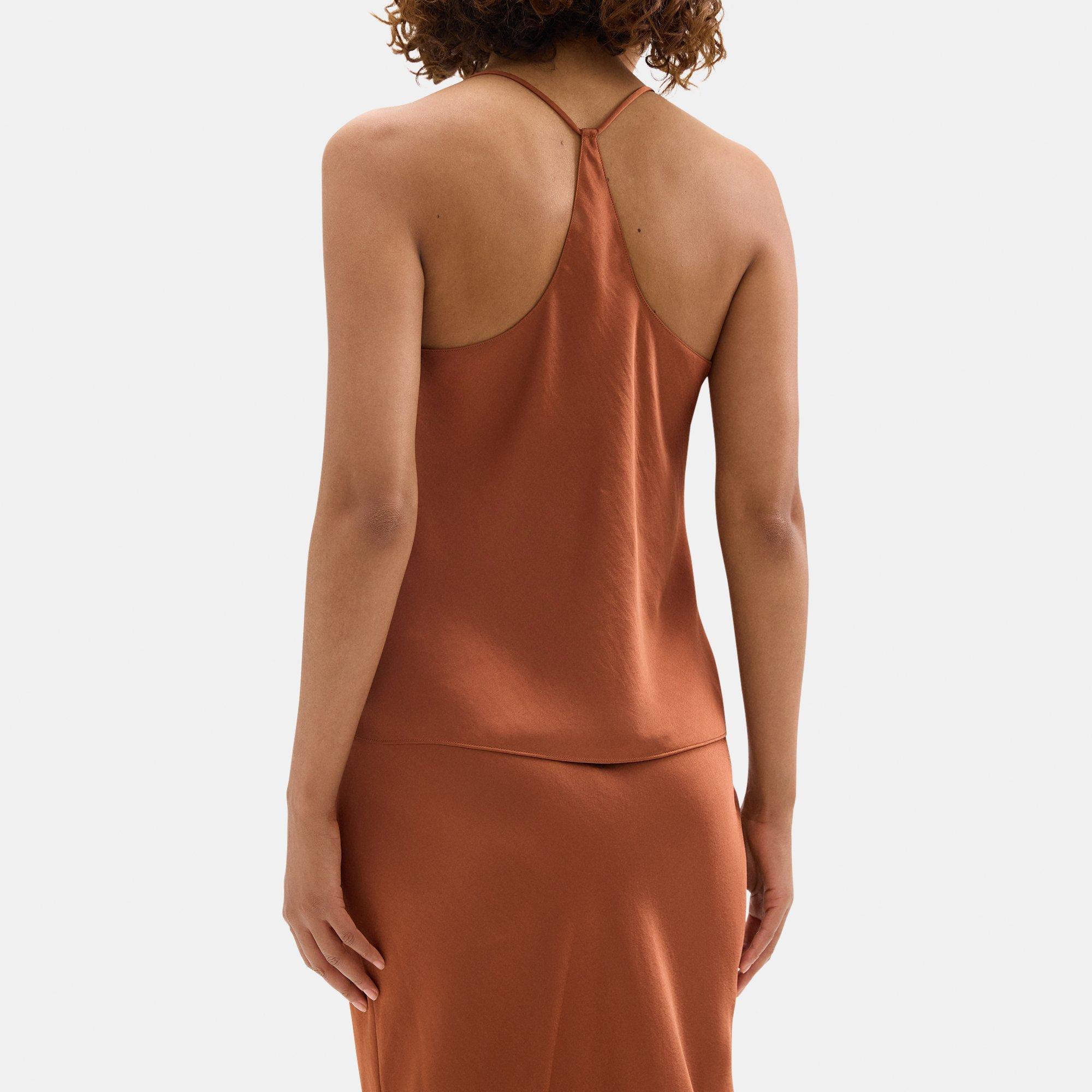 Cowl-Neck Top in Silky Poly