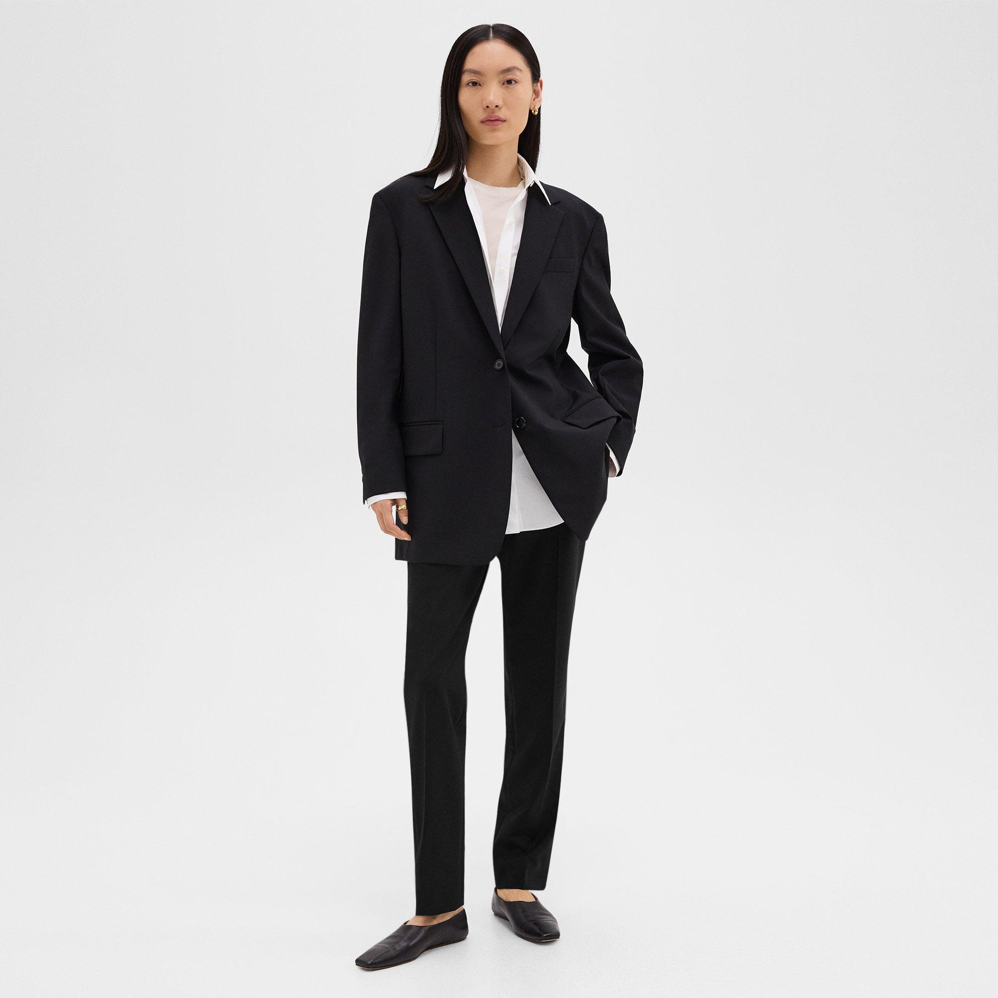 Oversized Blazer in Stretch Wool
