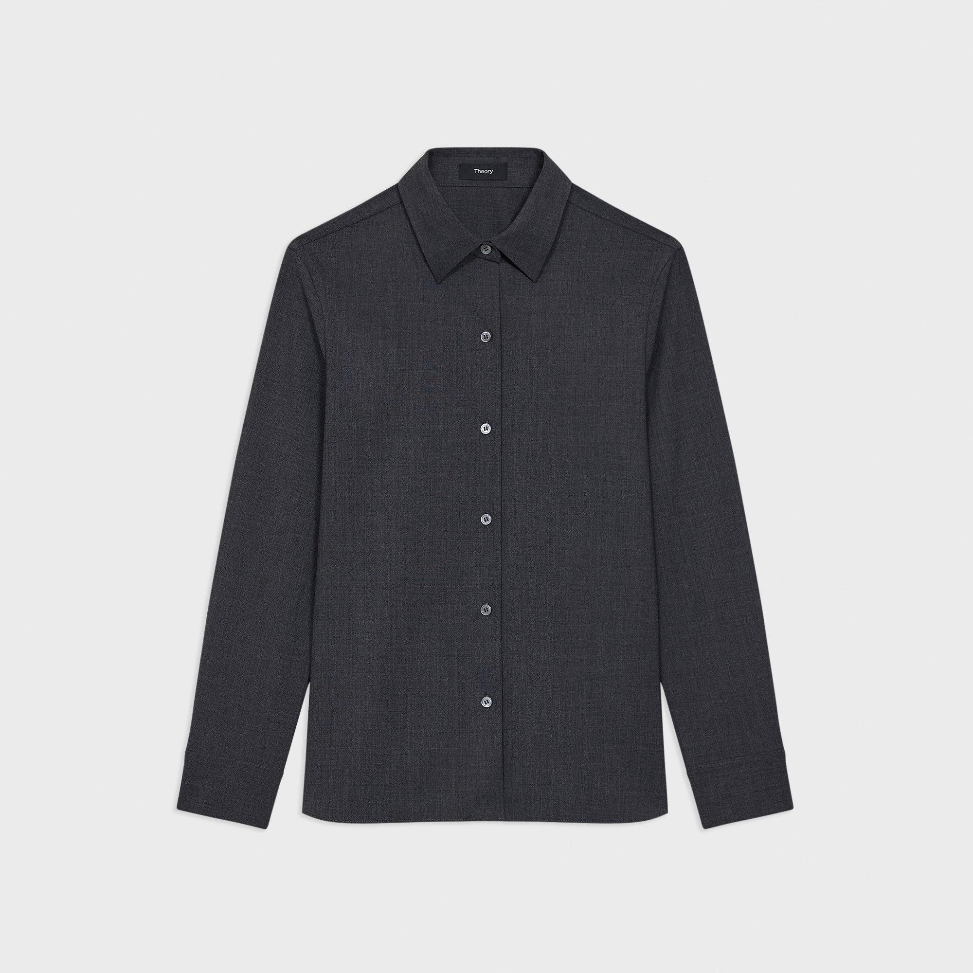 Straight Shirt in Good Wool