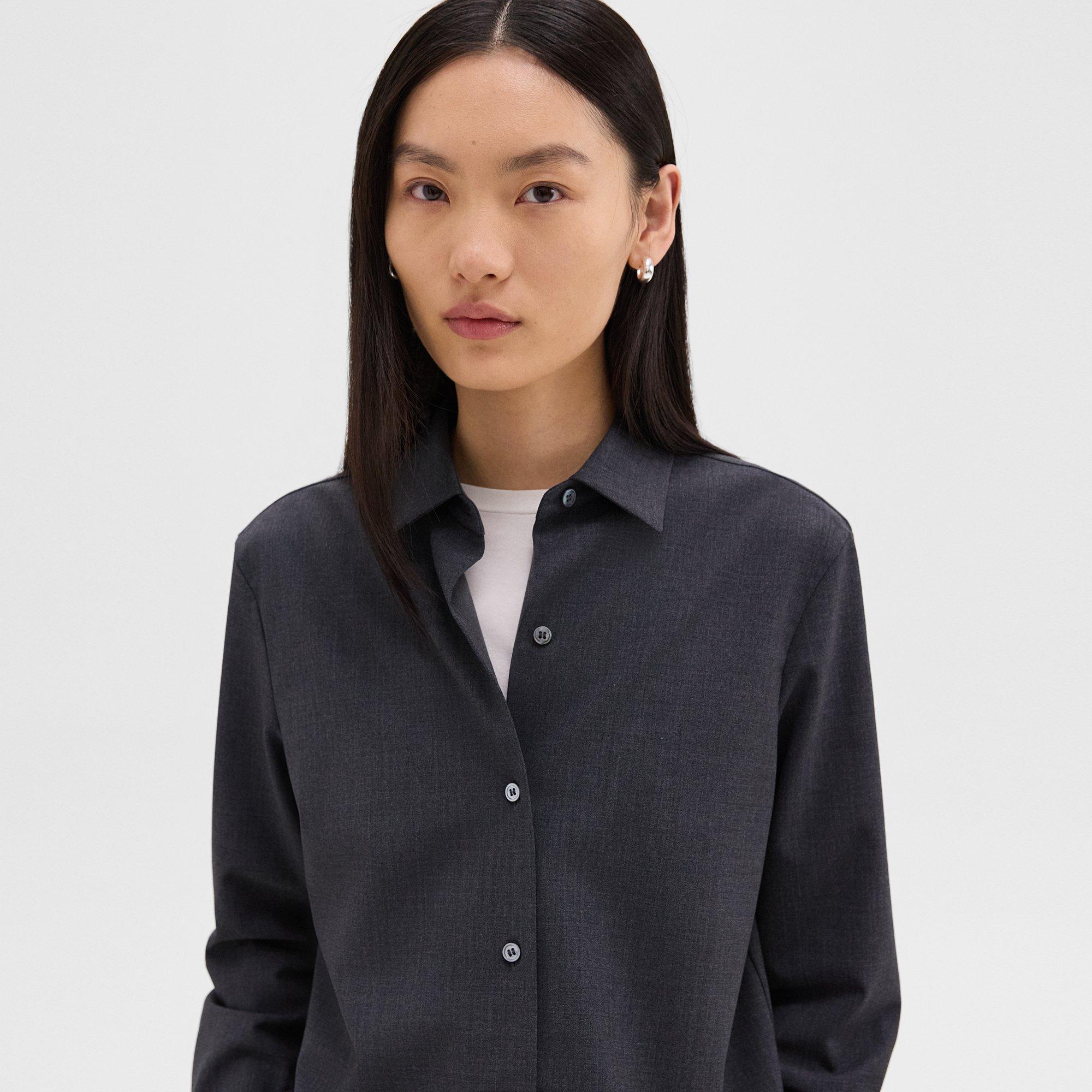 Straight Shirt in Good Wool