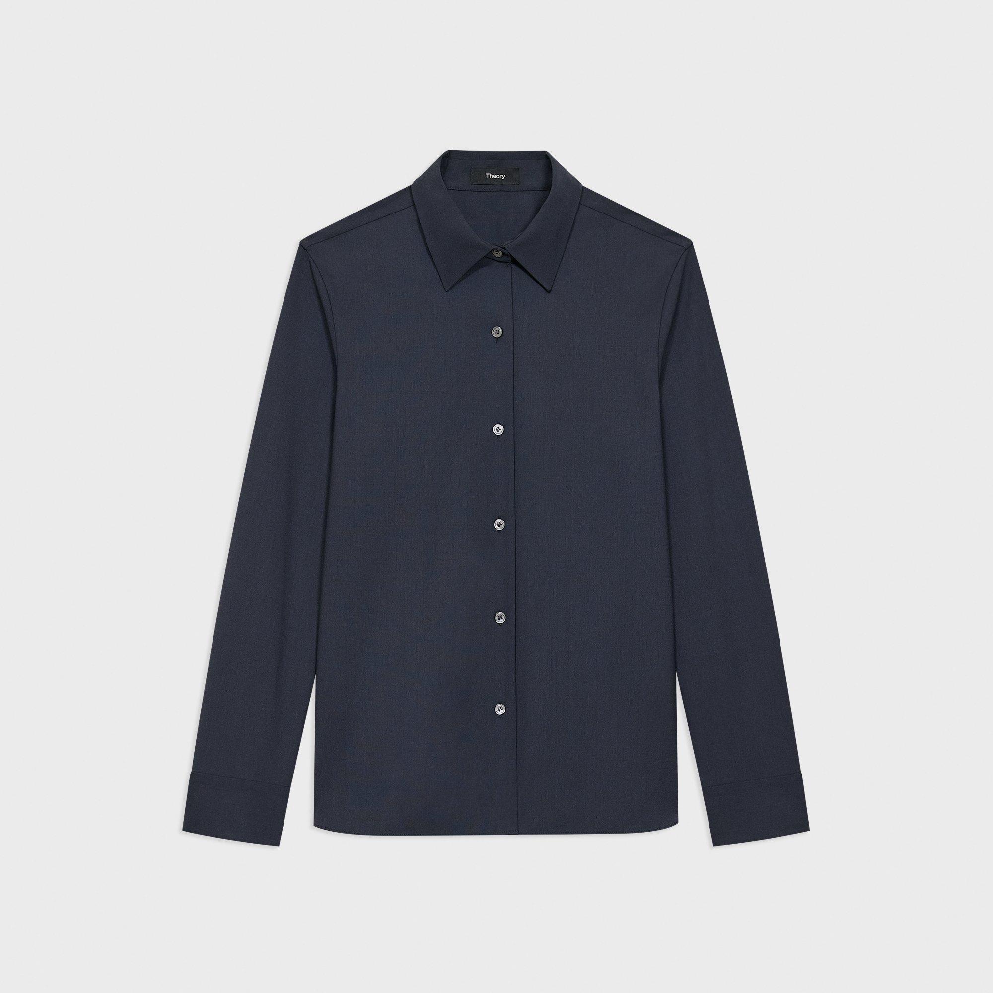 Straight Shirt in Good Wool