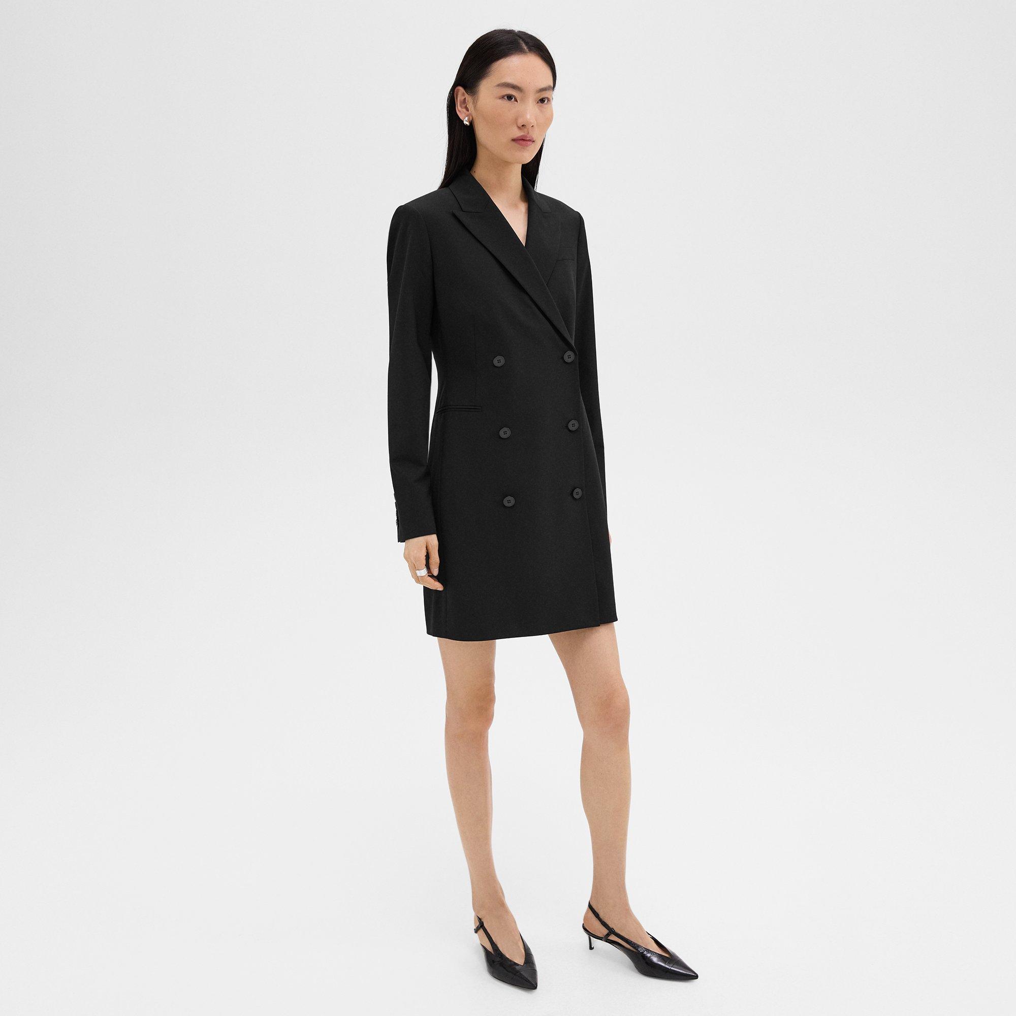 Blazer Dress in Stretch Wool