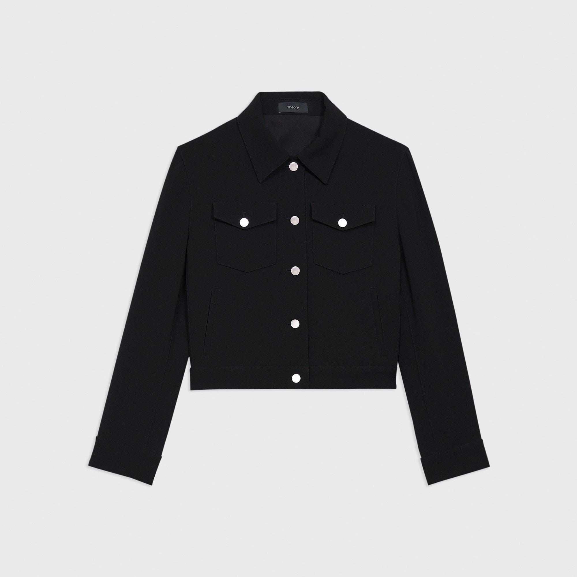 セオリー　Admiral Crepe SLIM TAILOR JKT 2023 Theory + Staple Blazer in Admiral Crepe