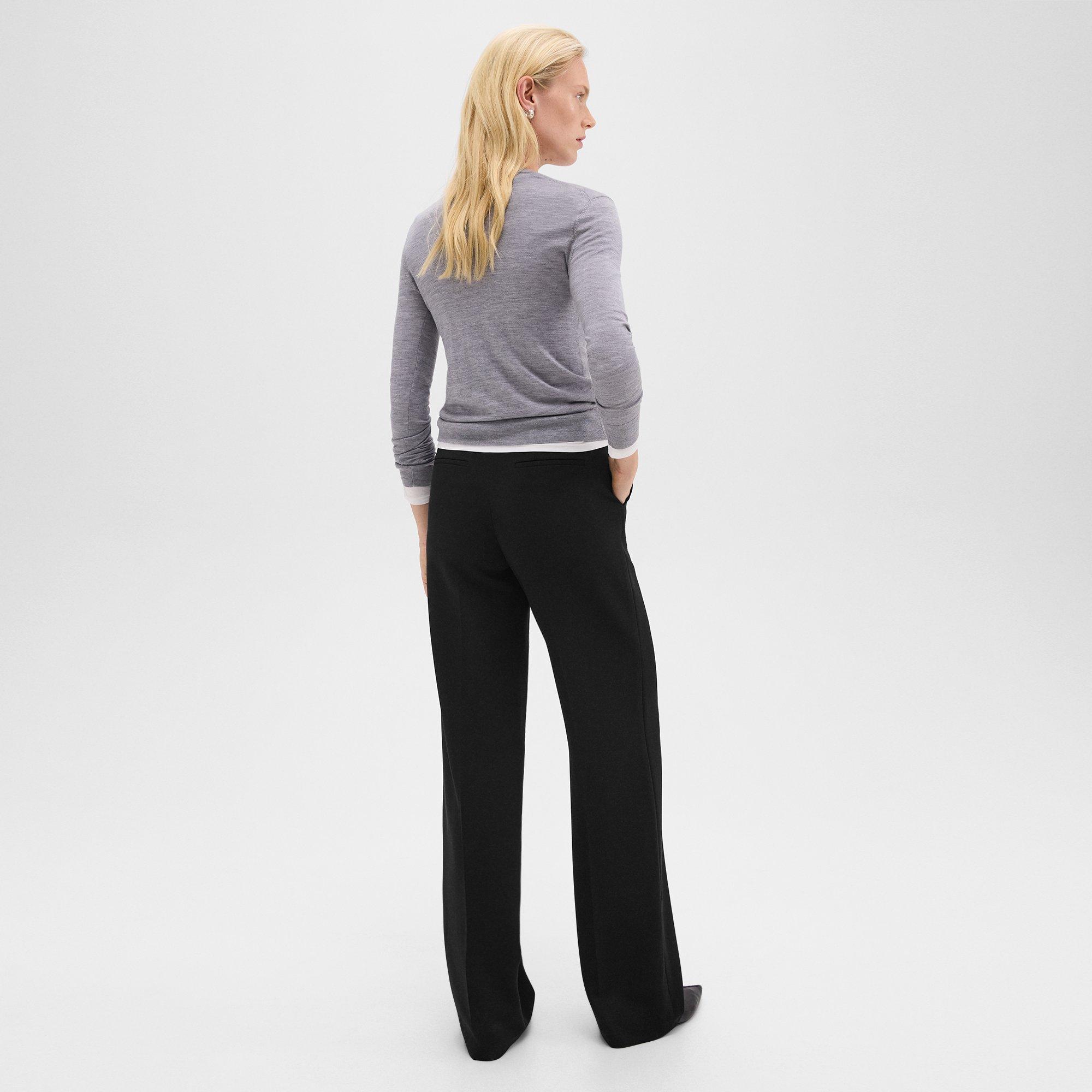 Relaxed Straight Pant in Admiral Crepe