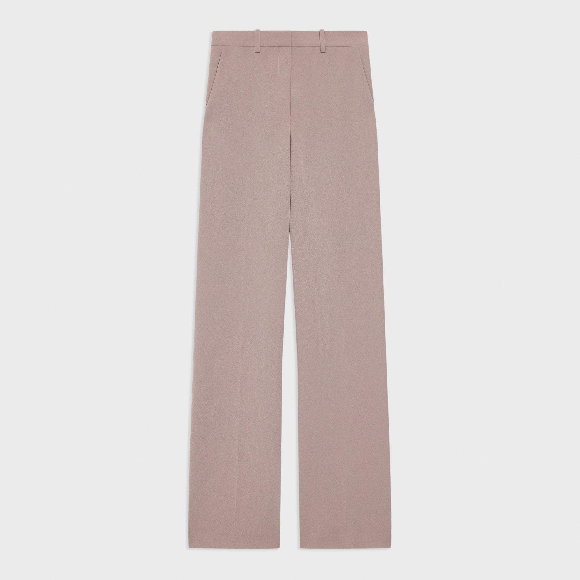 Relaxed Straight Trousers in Admiral Crepe