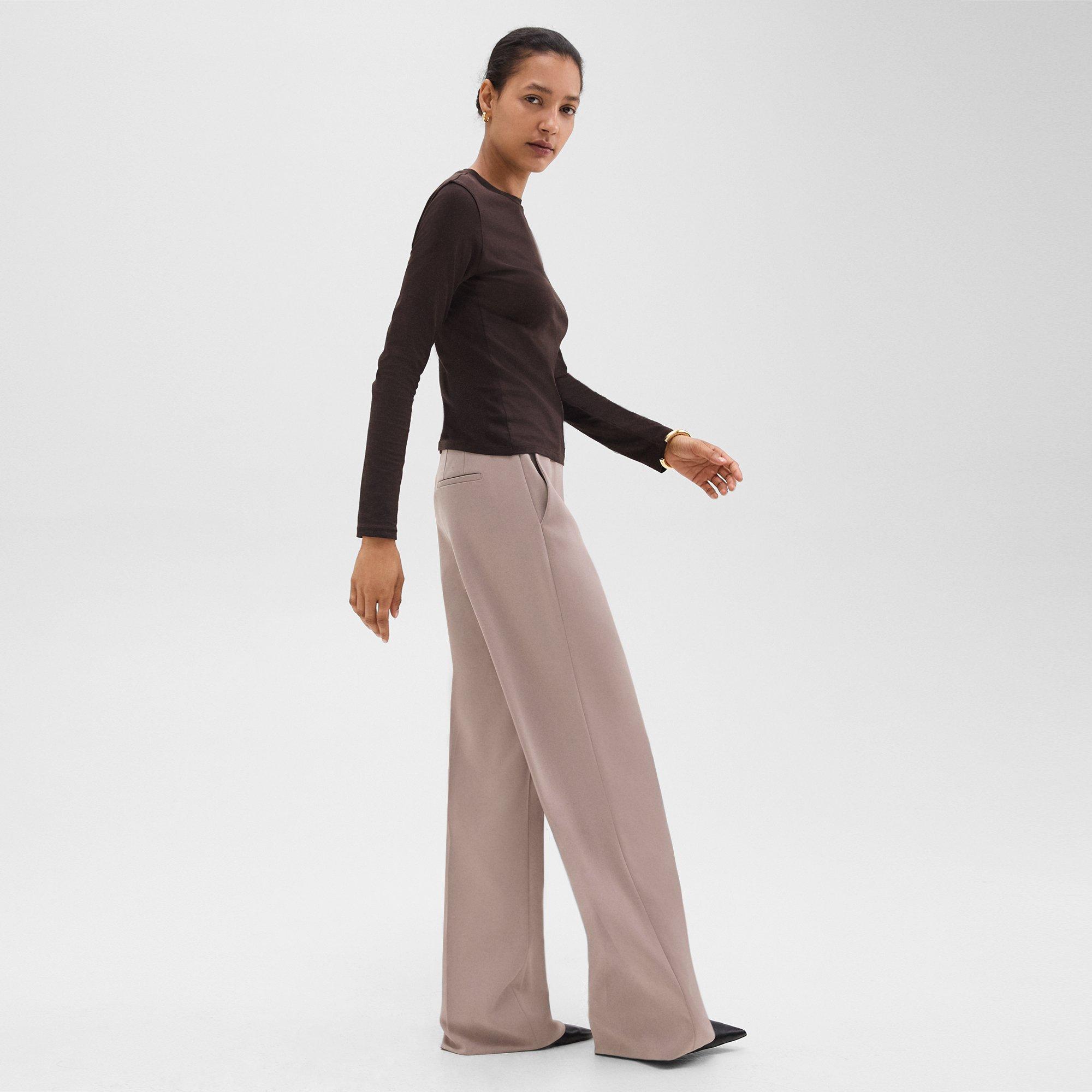 Relaxed Straight Pant in Admiral Crepe