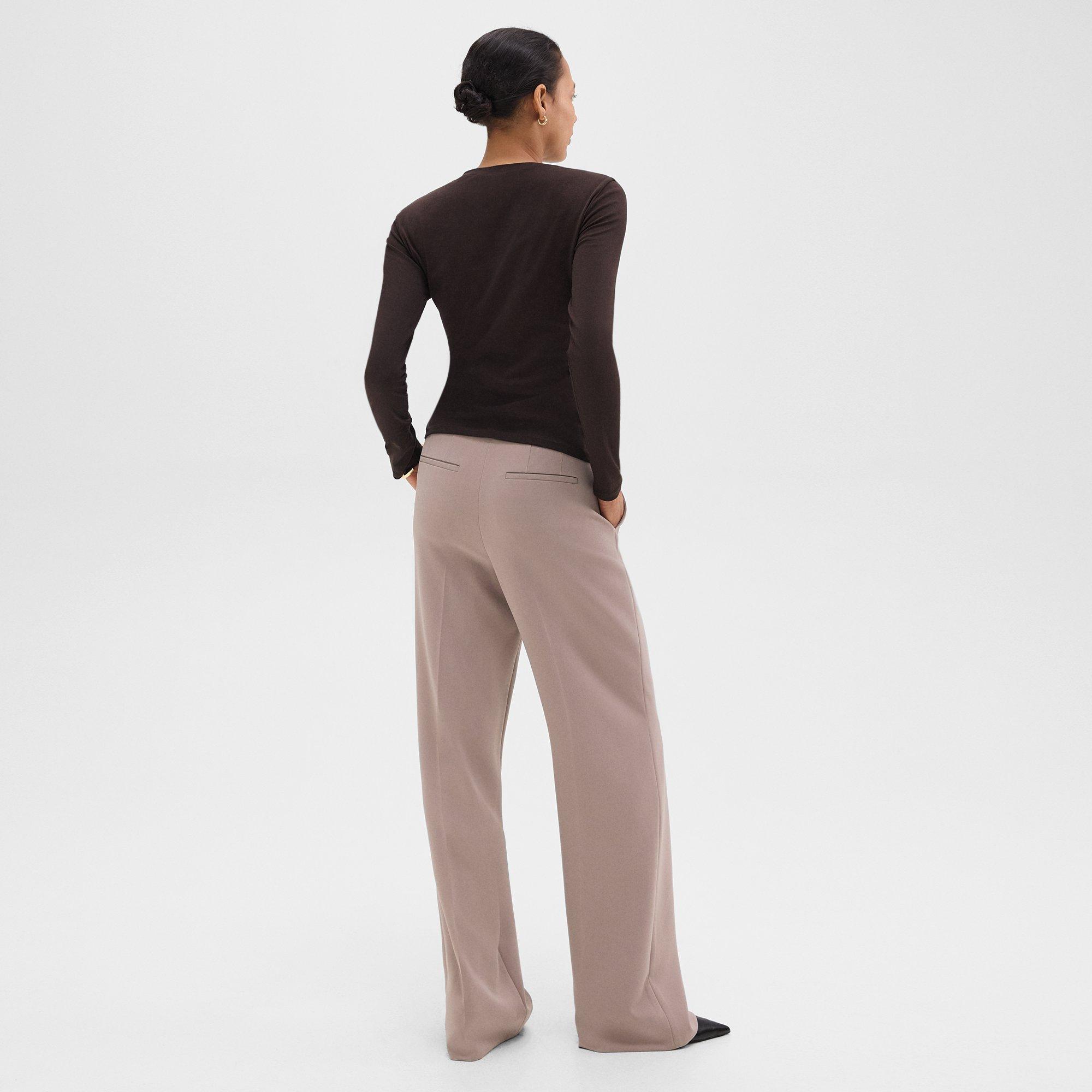 Relaxed Straight Pant in Admiral Crepe