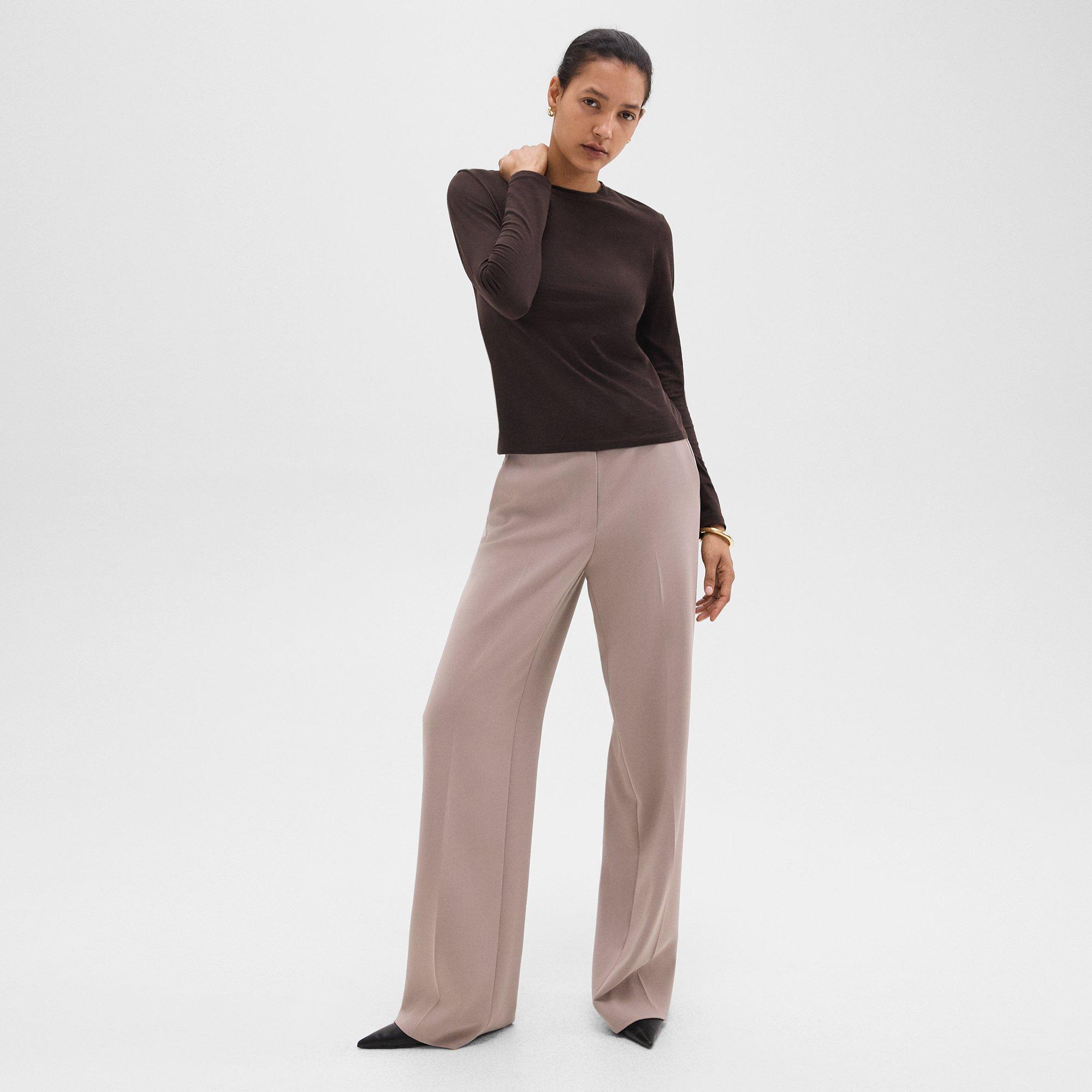 Relaxed Straight Pant in Admiral Crepe