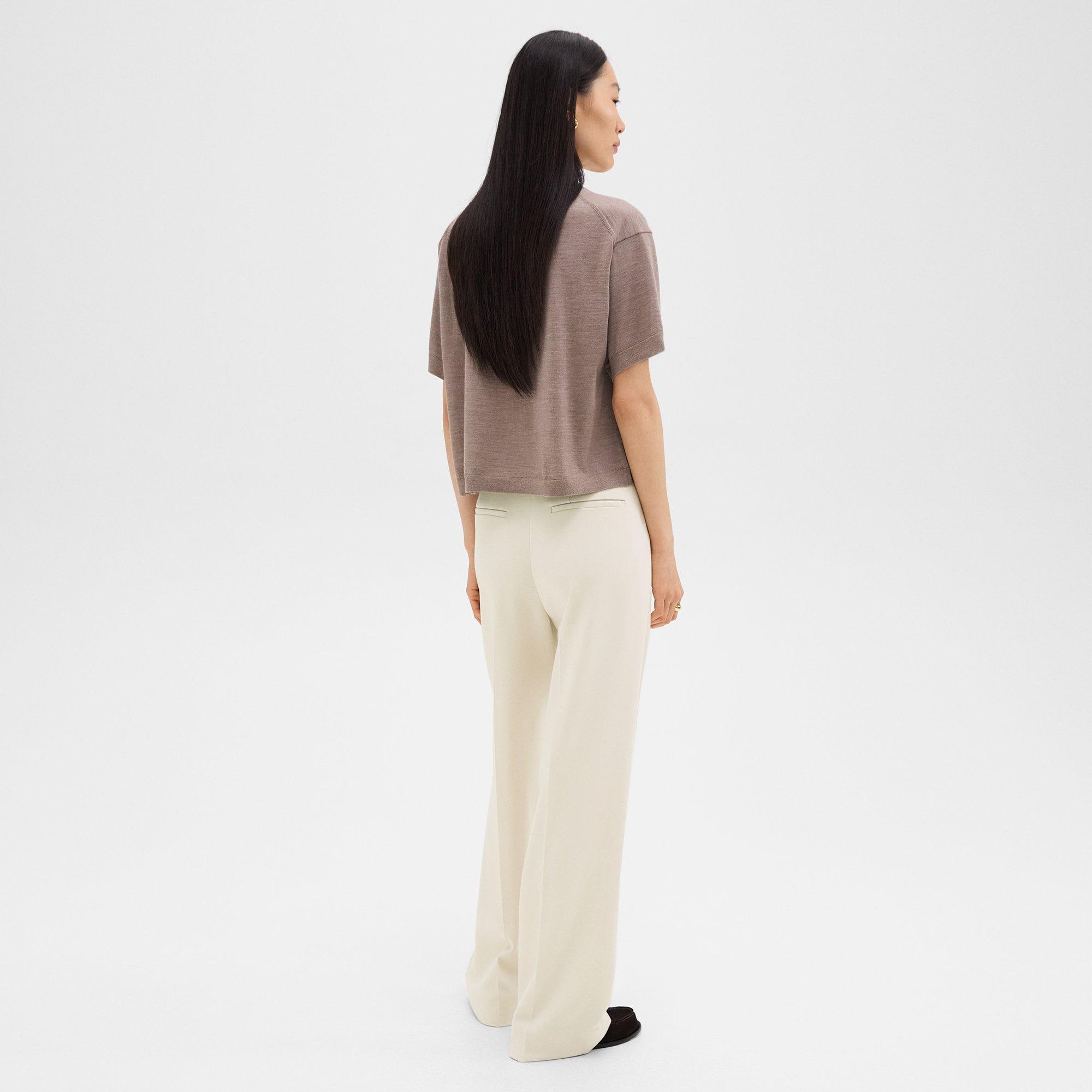 Relaxed Straight Pant in Admiral Crepe